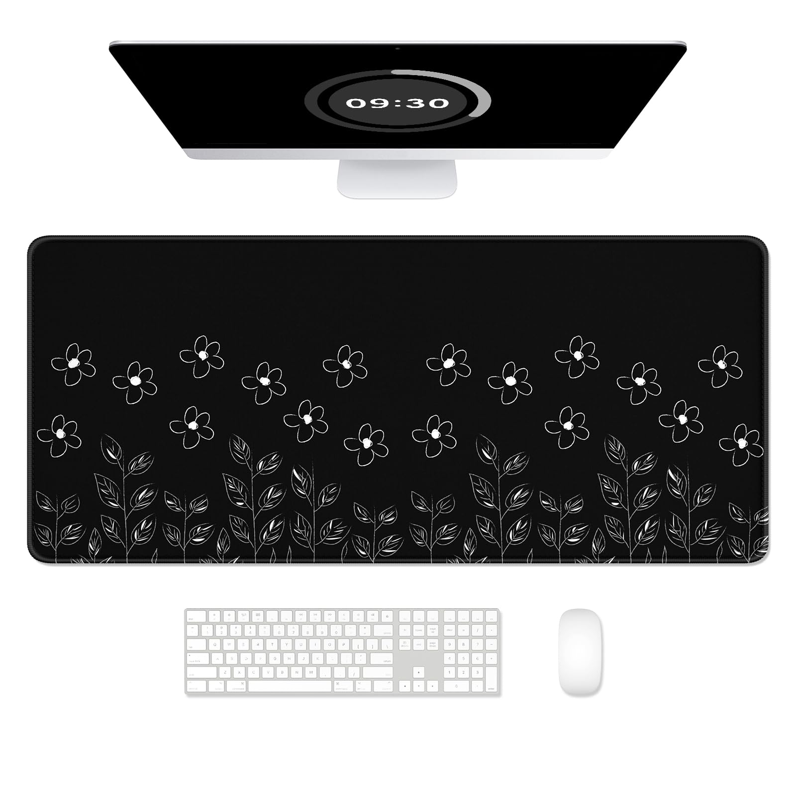 Auhoahsil Desk Mat, Ultra Large Mouse Pad, XXL Gaming Mousepad, Pretty Desk Pad, Big Extended Full