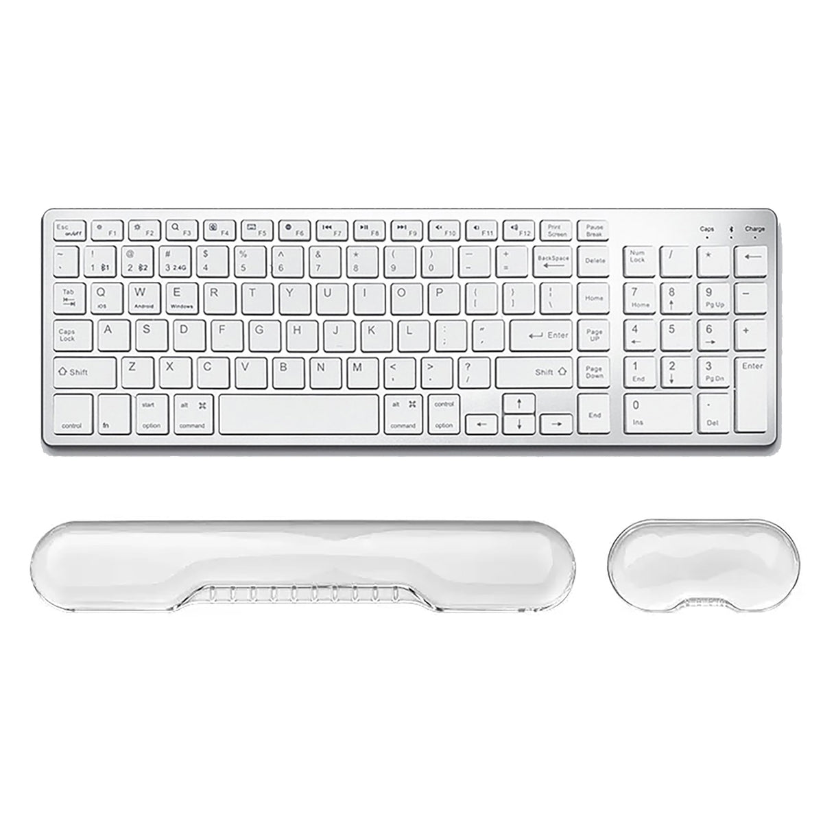 Aszqvd Mouse Pad with Wrist Rest, Soft Cloud Gel Keyboard Mouse Pad Set with Hand Wrist Support