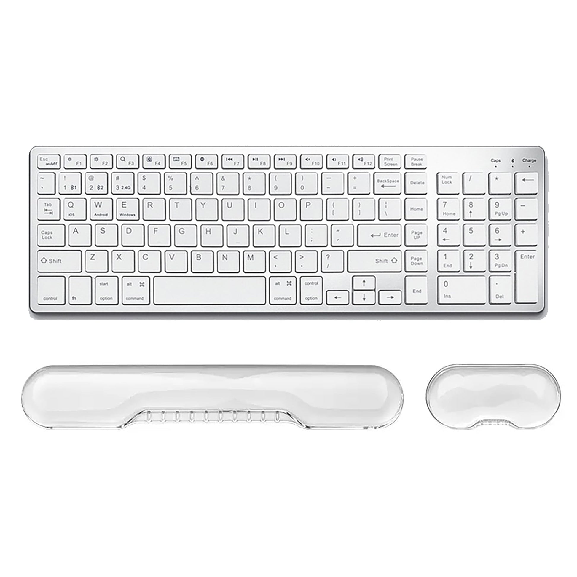 Aszqvd Mouse Pad with Wrist Rest, Soft Cloud Gel Keyboard Mouse Pad Set with Hand Wrist Support
