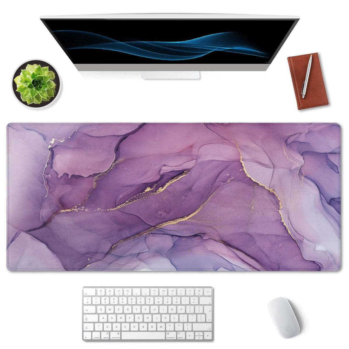 SSOIU Extended Gaming Mouse Pad Mat Large Desk Mat Non Slip Rubber Base Computer Desktop Laptop