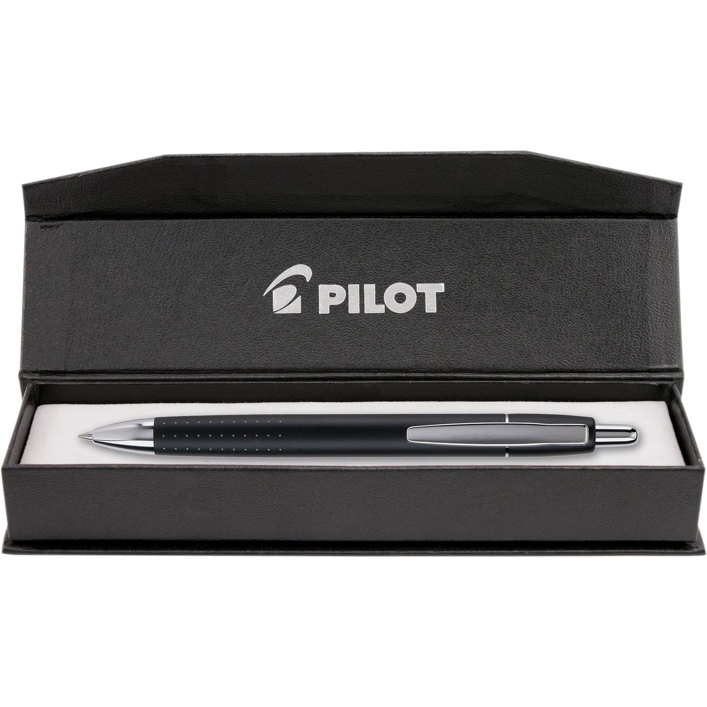 PILOT Axiom Collection Retractable Ballpoint Pen, Black Barrel, Blue Ink, Medium Point (90060)
