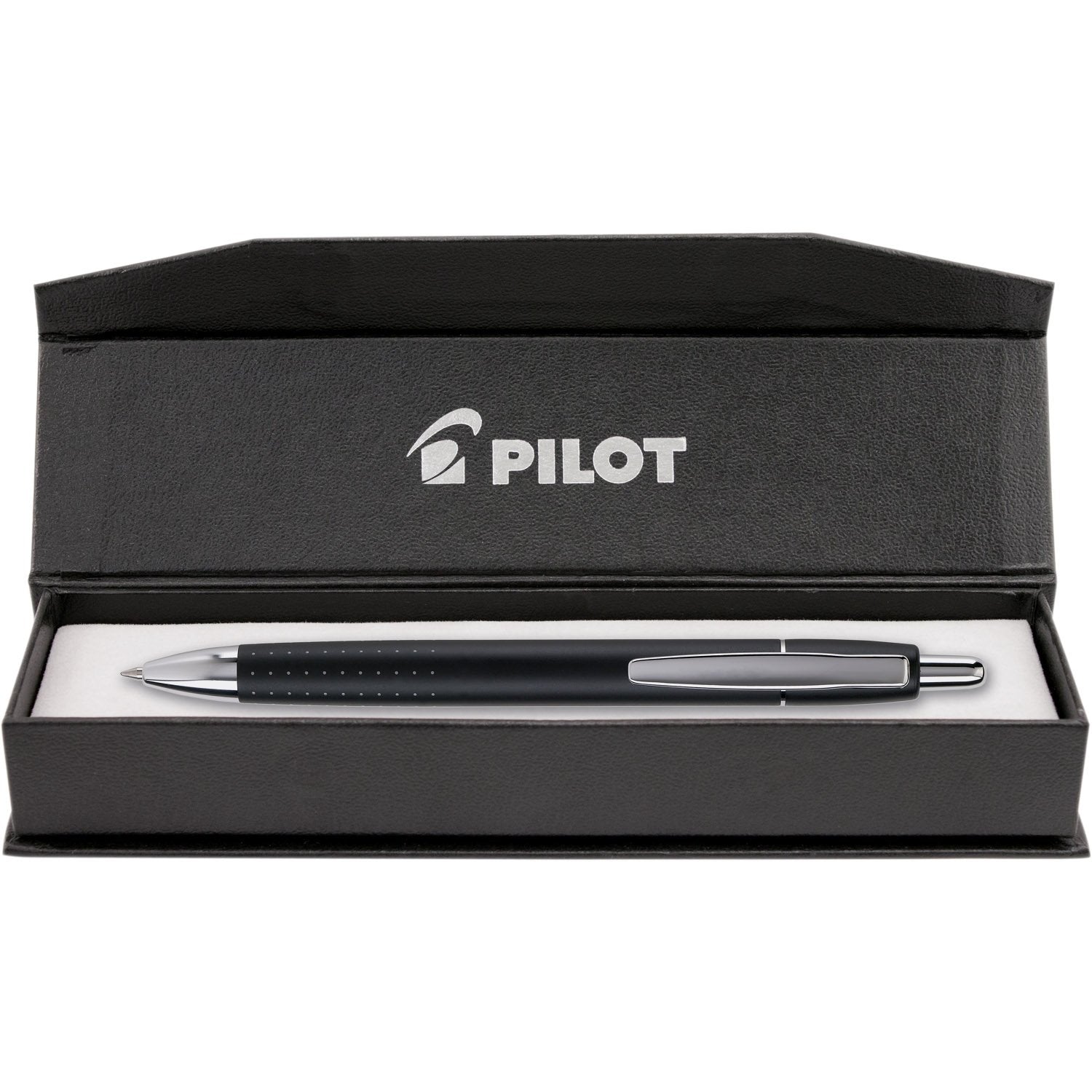 PILOT Axiom Collection Retractable Ballpoint Pen, Black Barrel, Blue Ink, Medium Point (90060)
