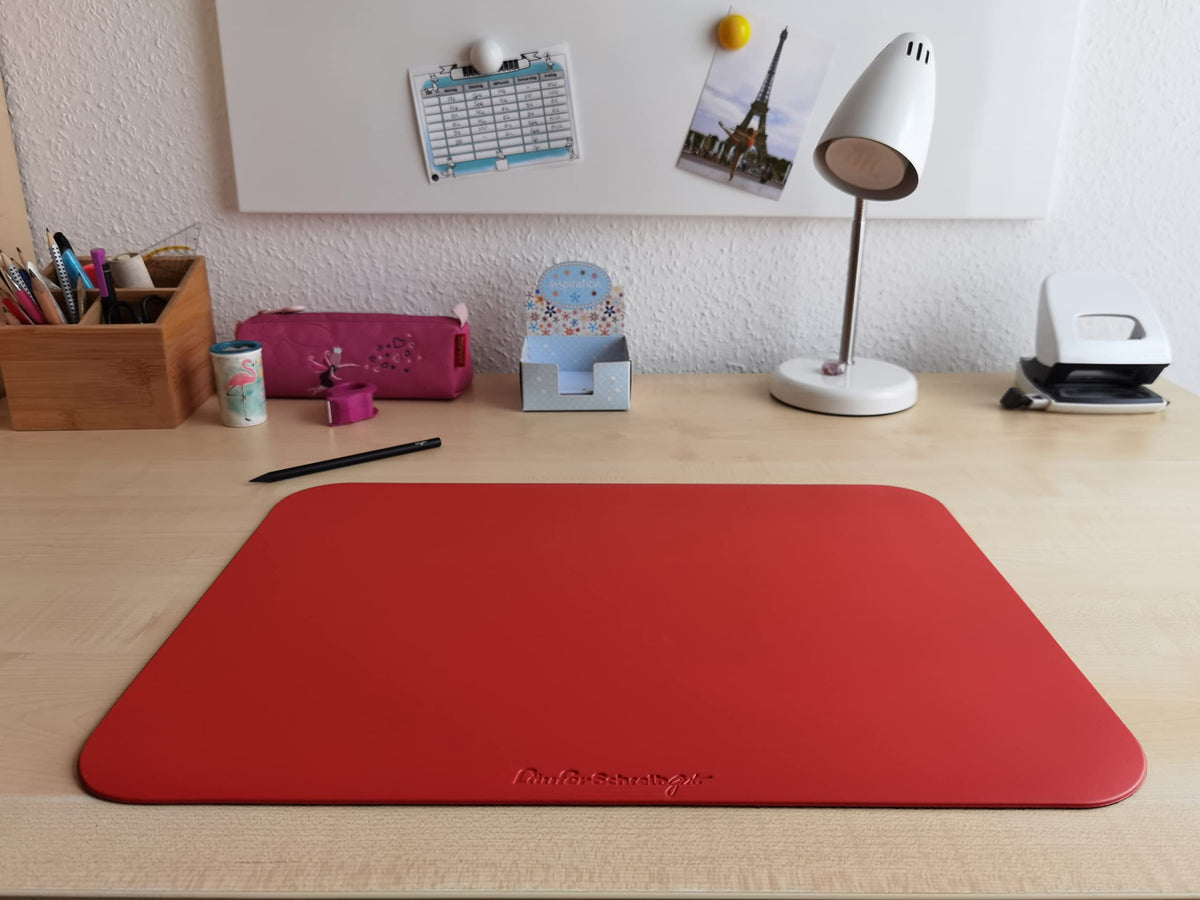 Läufer Schreibgut 30917 Learning to Write Desk Pad 33.5 x 45 cm Cherry Red
