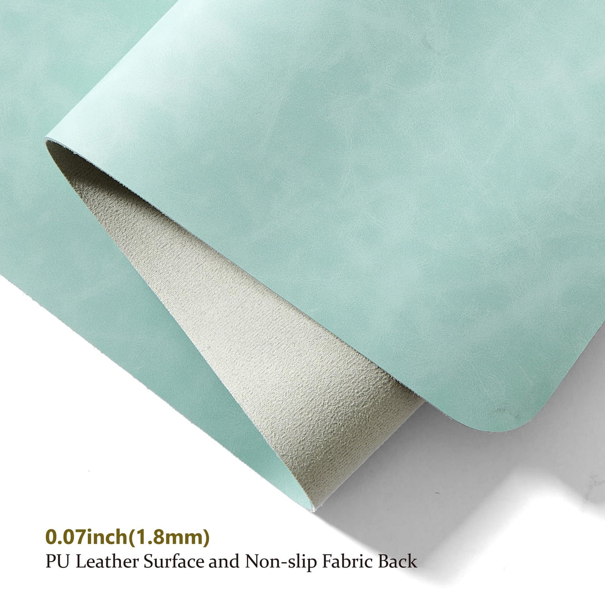 Distressed Leather Desk Mat - Non-Slip PU Desk Pad for Office and Home - Desk Organization and