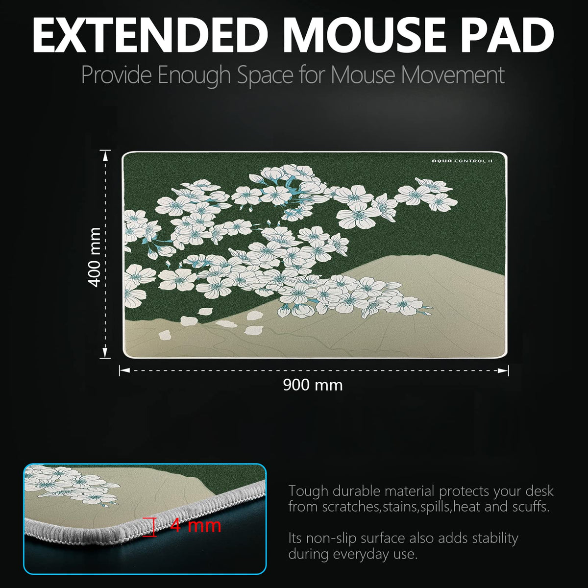 X-Raypad Aqua Control 2 Gaming Mouse Pad, Ultra-High Precision Mouse Pad with Perfect Speed and