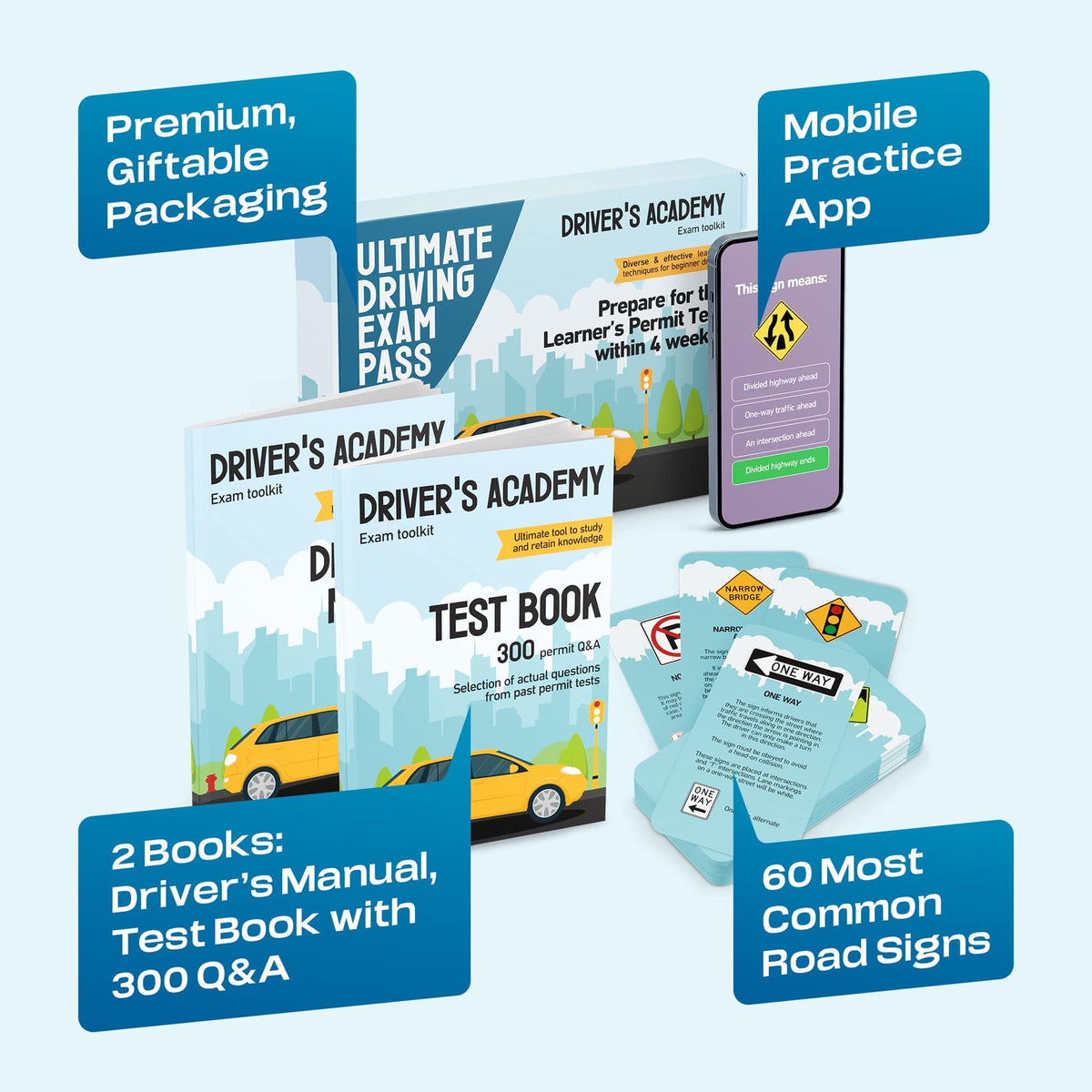 Driving Exam Pass Kit - Gifts for 15 16 17 Year Old Boys and Girls, Teen Boy Gifts 16-18, 2026