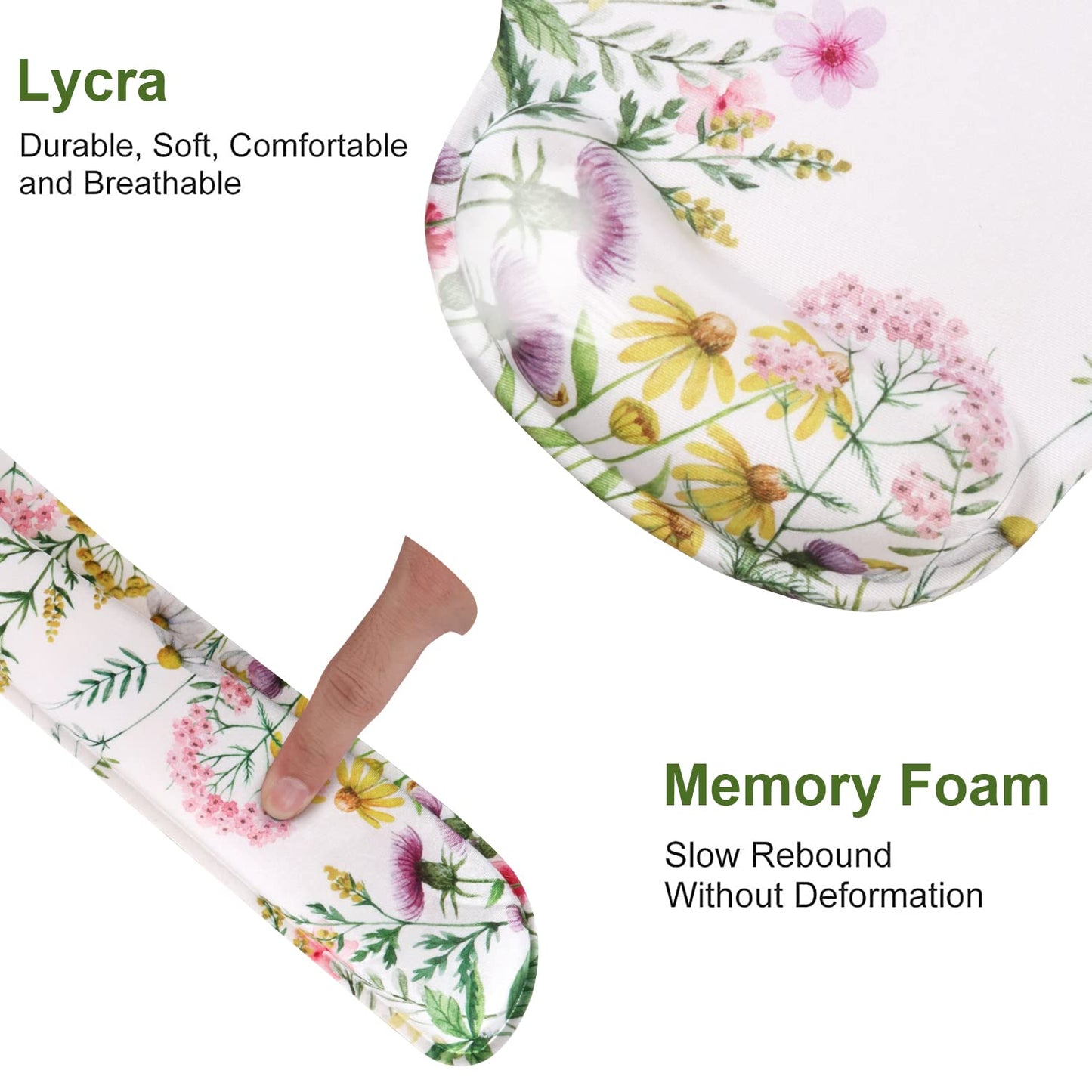 iLeadon Mouse Pad with Wrist Support Keyboard Wrist Rest Set, Ergonomic