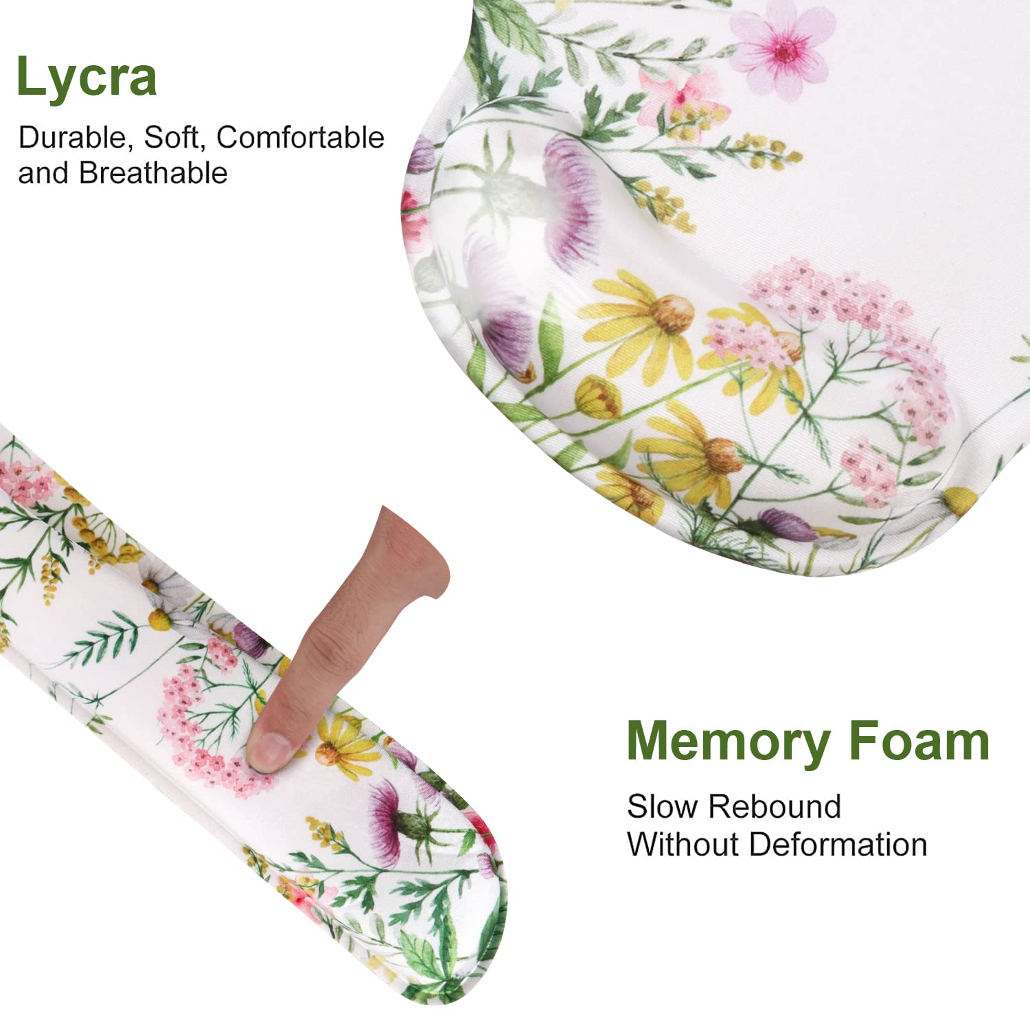 iLeadon Mouse Pad with Wrist Support Keyboard Wrist Rest Set, Ergonomic