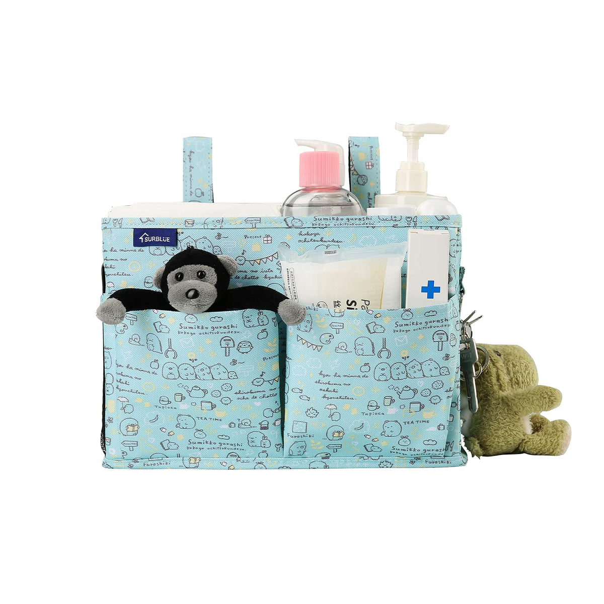 Surblue Bedside Caddy Hanging Bed Organizer Storage Bag Pocket for Bunk and Hospital Beds, College