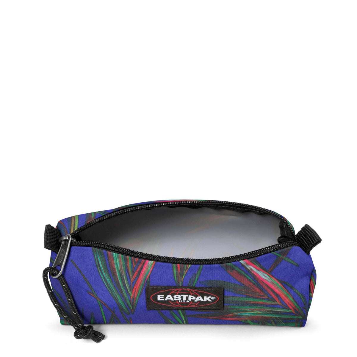 EASTPAK Benchmark Single Pencil Case - Brize Palm Navy (Blue), Brize Palm Navy, Einheitsgröße