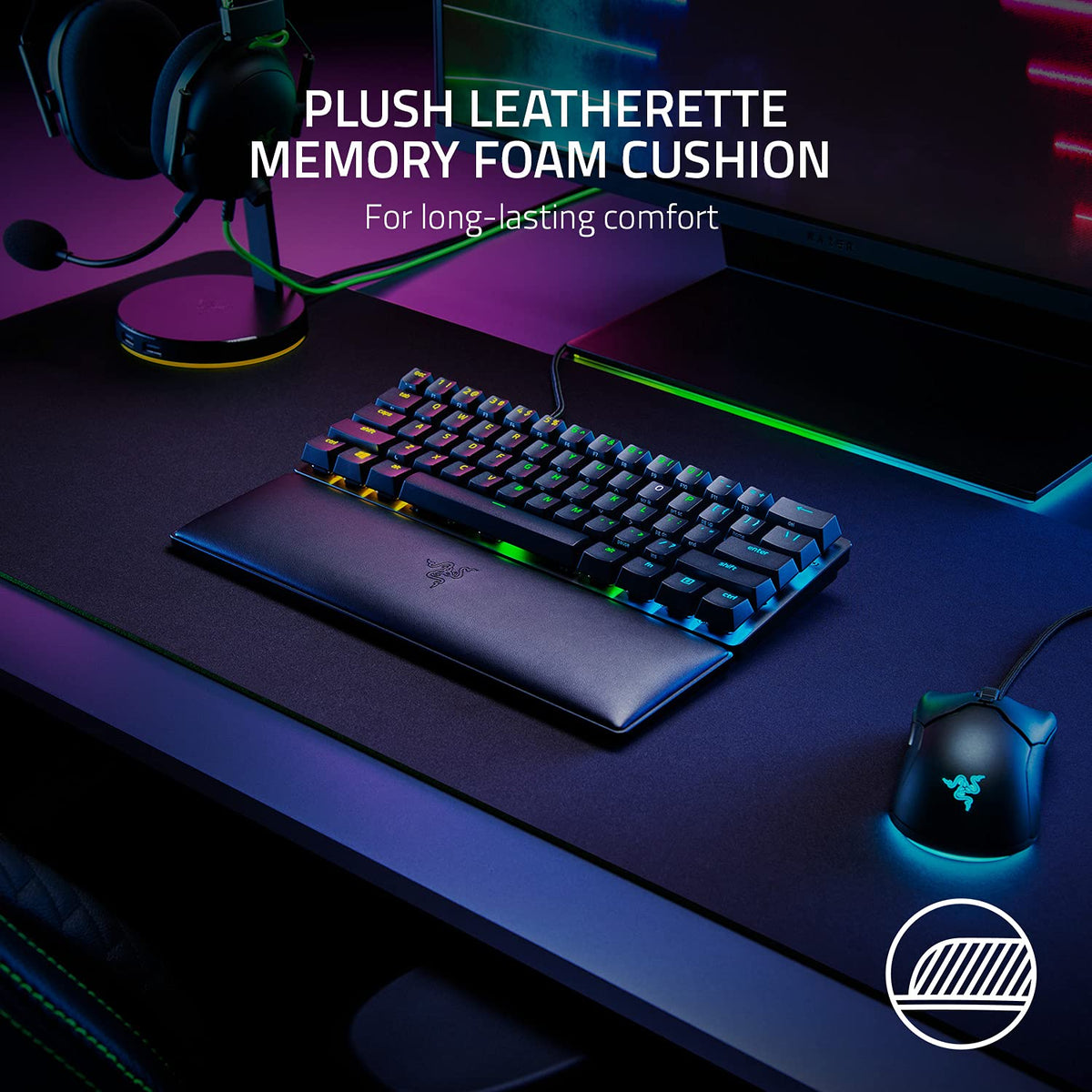 Razer Ergonomic Wrist Rest for Mini (60%) Keyboards