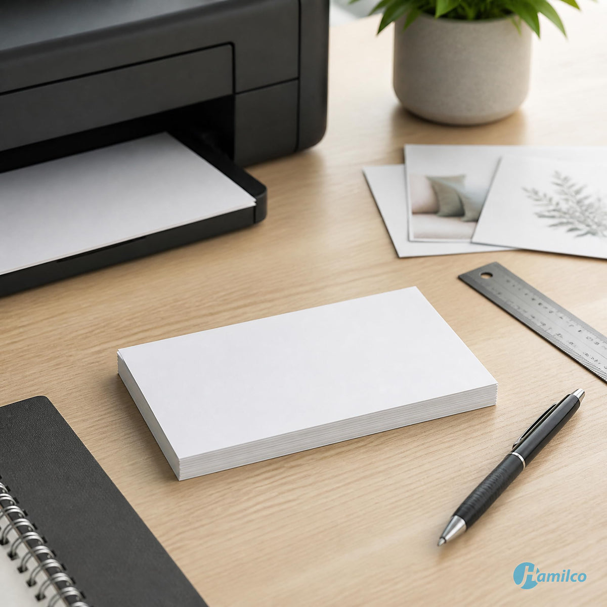 Hamilco White 120lb Cover Ultra Heavy 5x8 Index Cards (100PK)