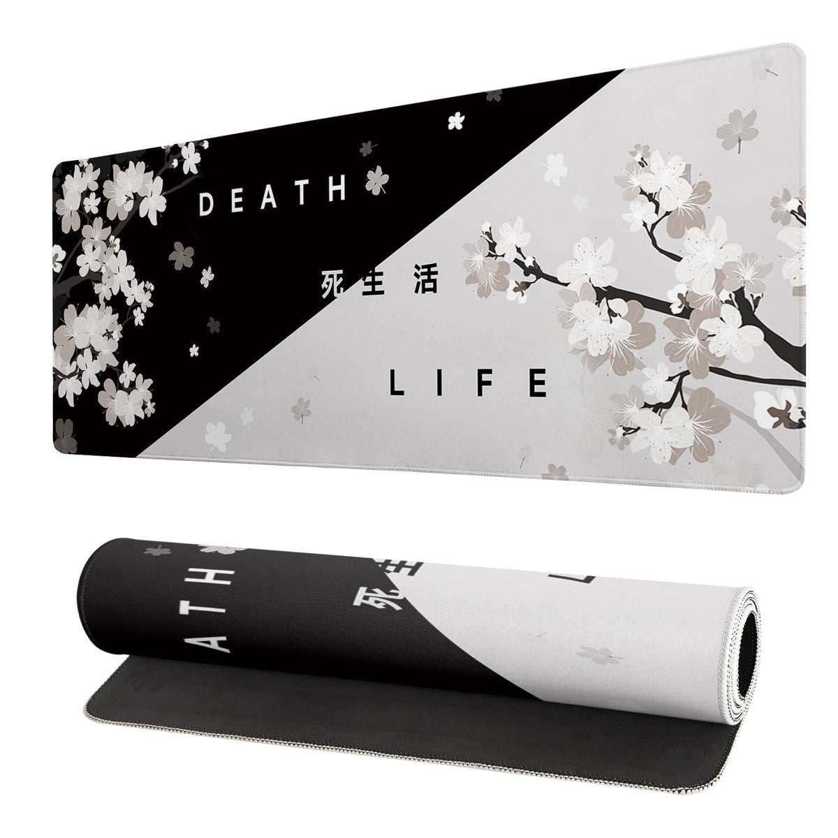 Extended Gaming Mouse Pad, Large Gaming Mouse Waterproof with Stitched Edges, Non-Slip Desktop Pad