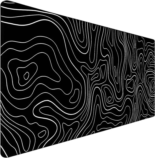 Large Mouse Pad Big Desk Mat Large Office Desk Pad, White Line