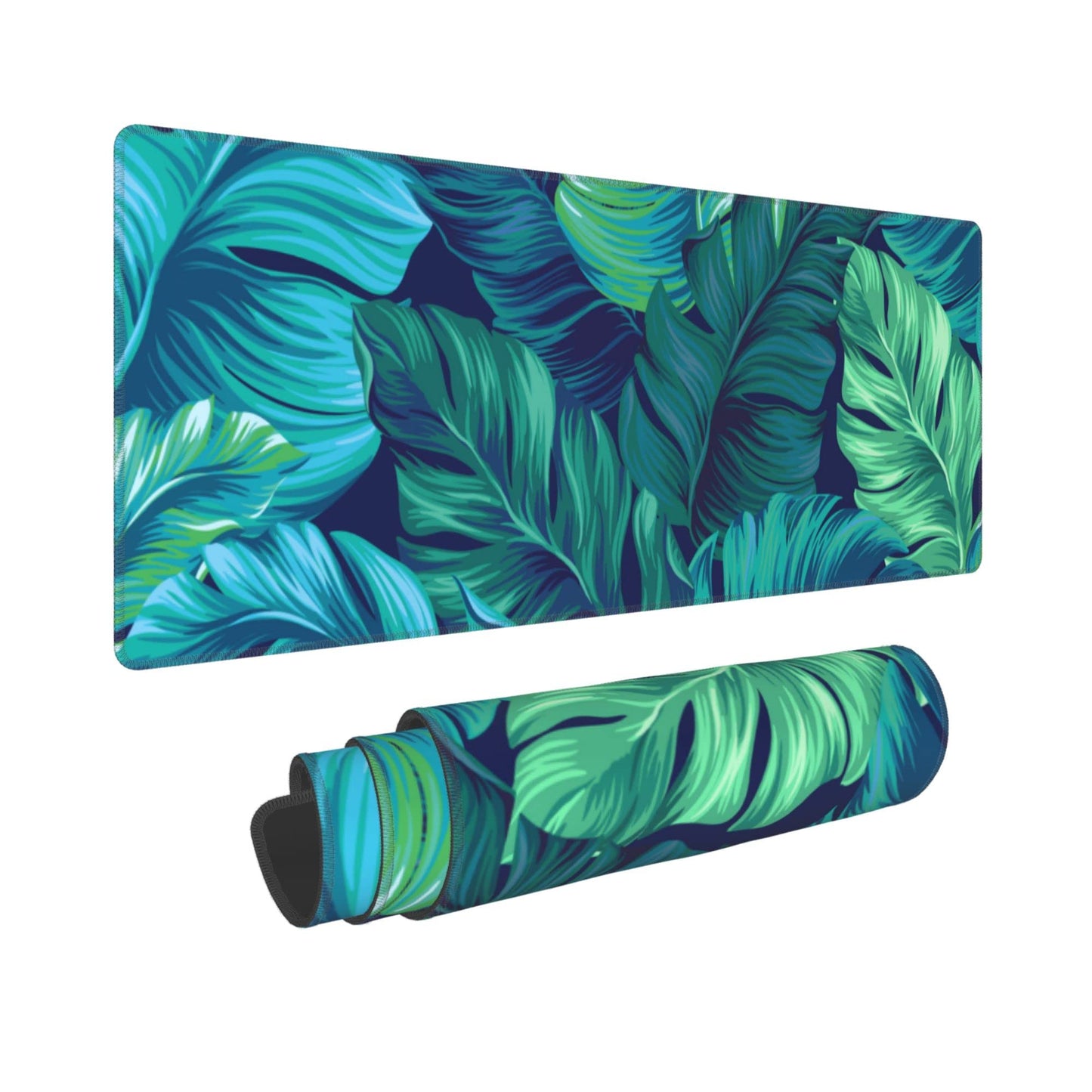 Tropical Palm Leaves Mouse pad, Hawaii Beach Jungle Leaves Mouse pad Palm Leaves Floral Mousepad
