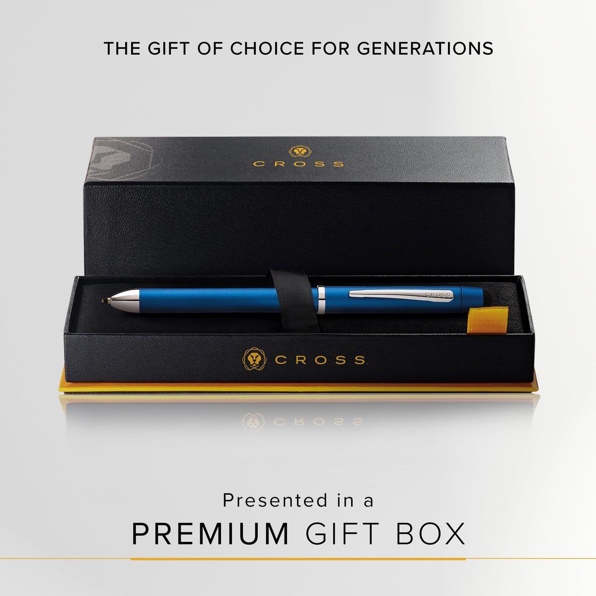Cross Tech3+ Metallic Blue Multifunction Pen, Black Ink, Corporate Gift