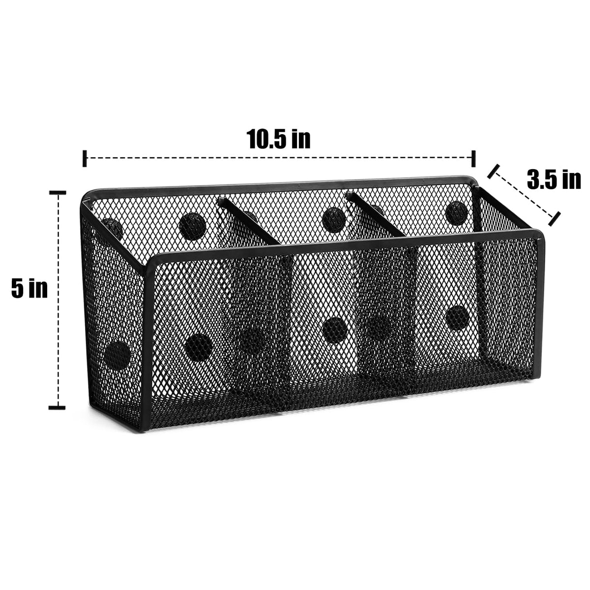 Magnetic Pencil Holder Whiteboard Pen Holder Locker Accessories (3-Slot*1)