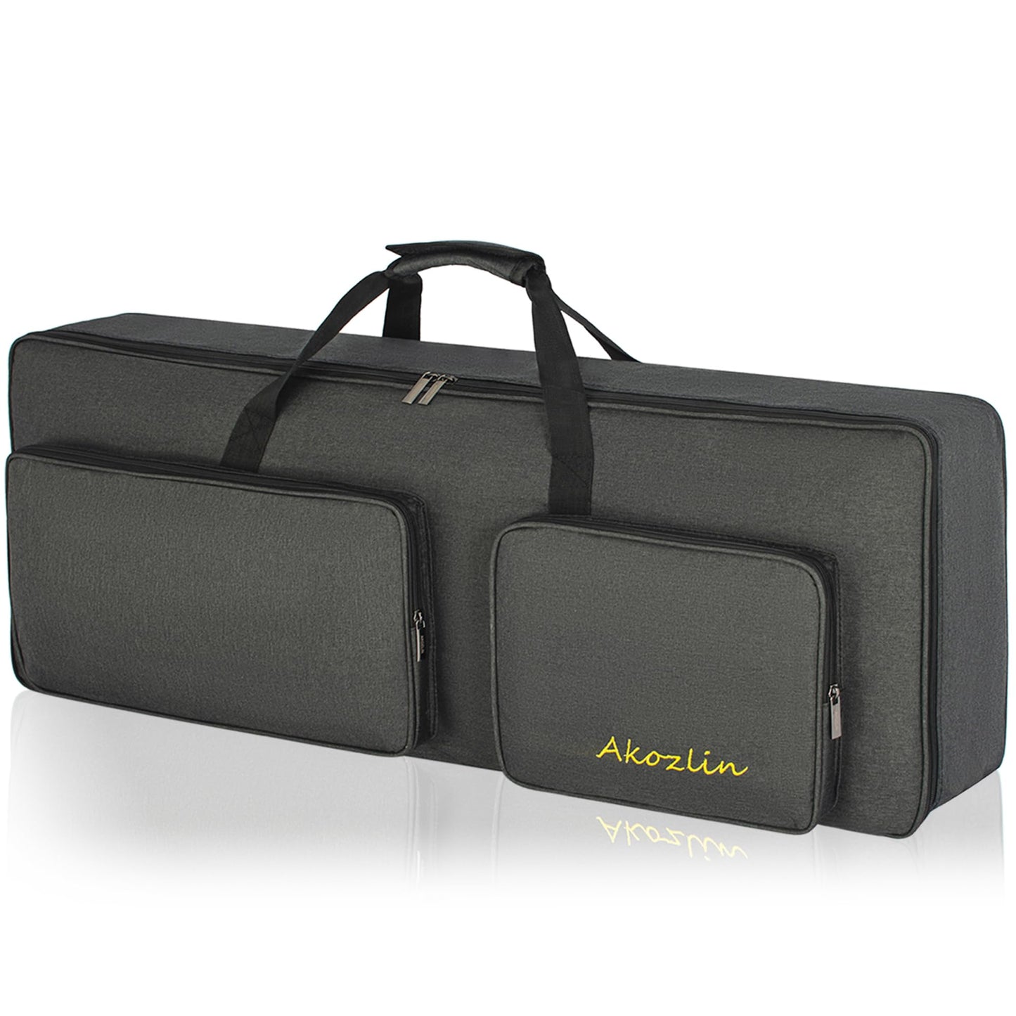 AKOZLIN 49-Key Keyboard Gig Bag 34"×13"×4" Portable Electric Piano Case Foldable Bag For 49-Note