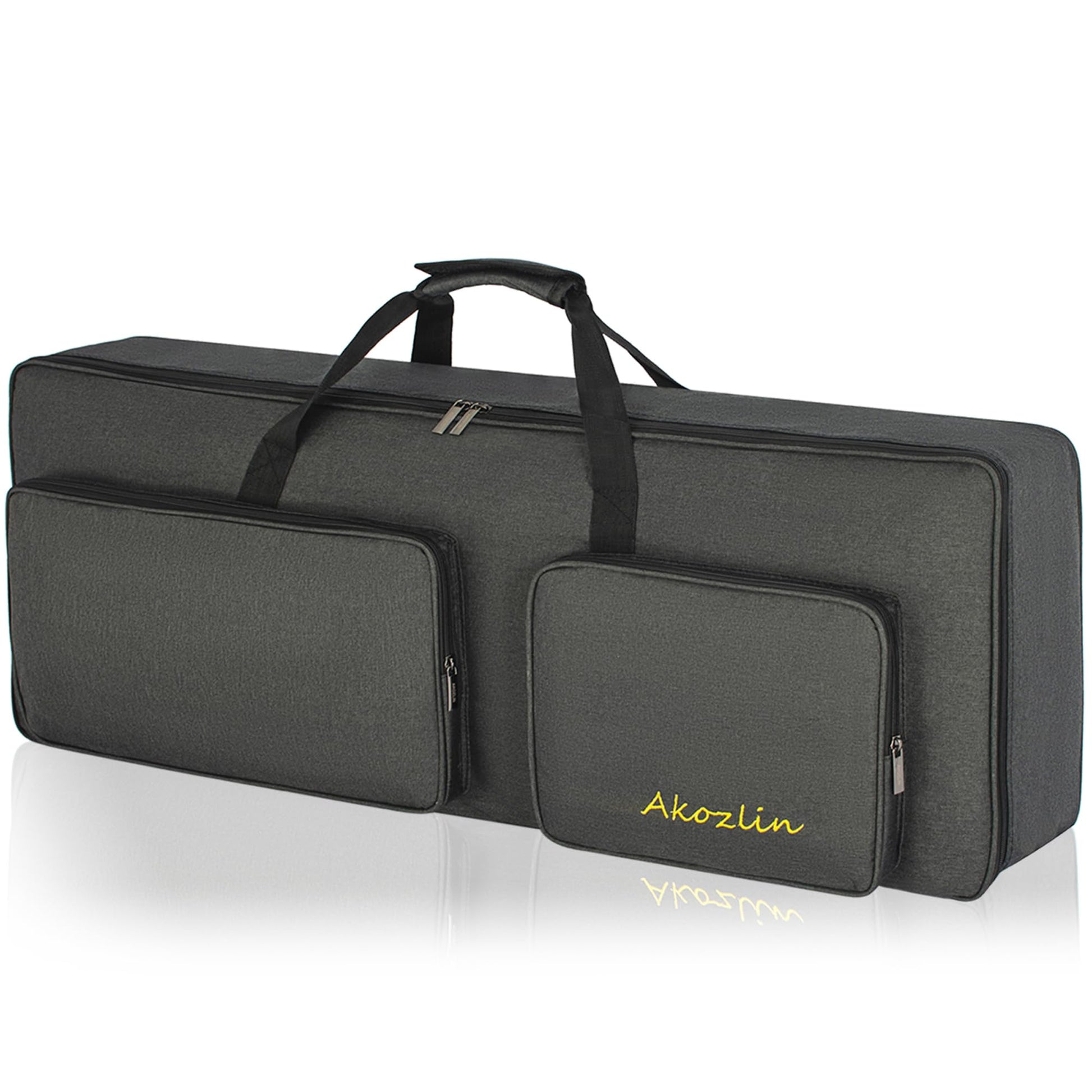 AKOZLIN 49-Key Keyboard Gig Bag 34"×13"×4" Portable Electric Piano Case Foldable Bag For 49-Note
