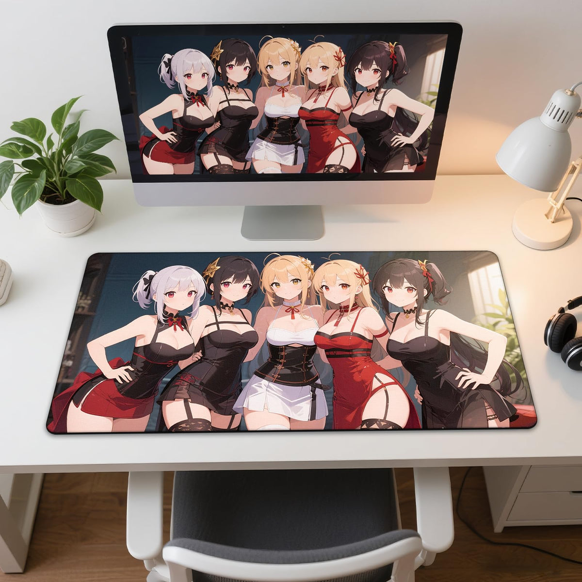 Personalized Large Gaming Mousepad, Customized Large Mouse Mat for Office Dorm, 35.4 x 19.68 x 0.2
