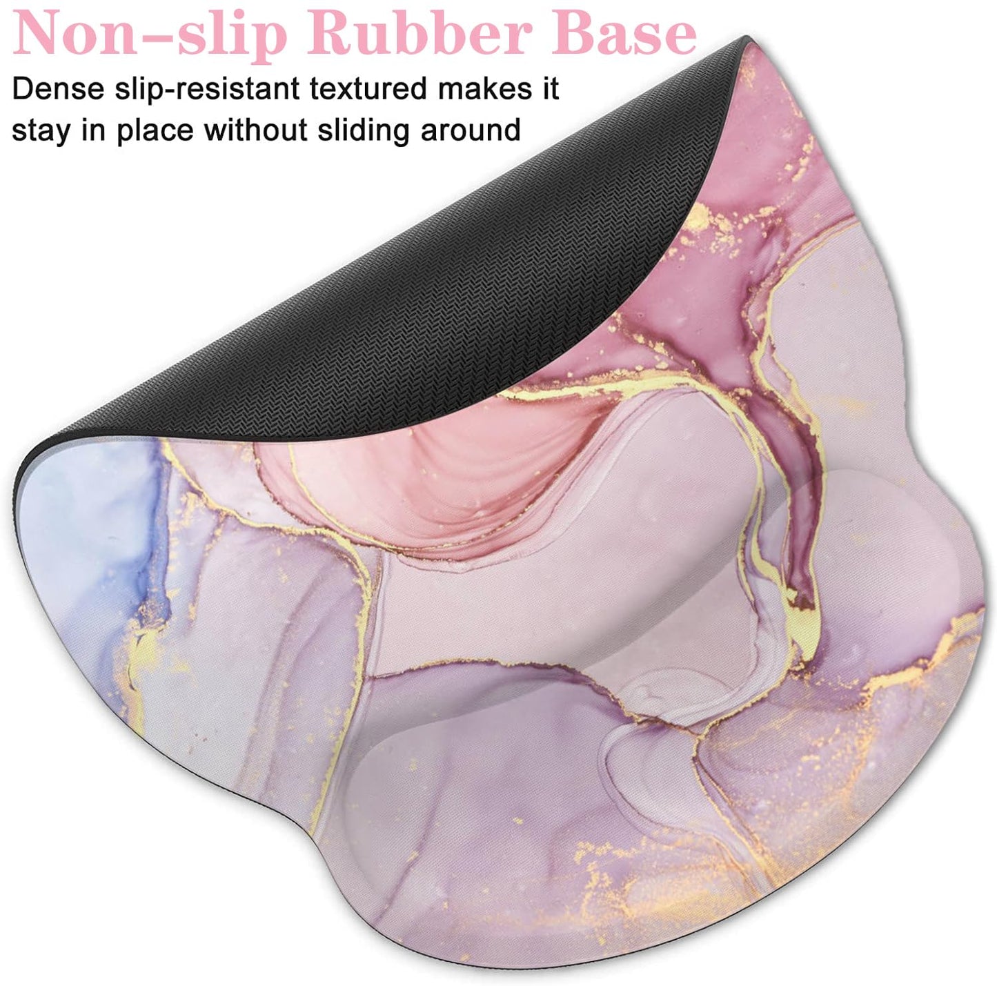 Lateefah Ergonomic Mouse Pad with Wrist Rest and Keyboard Wrist Rest Set