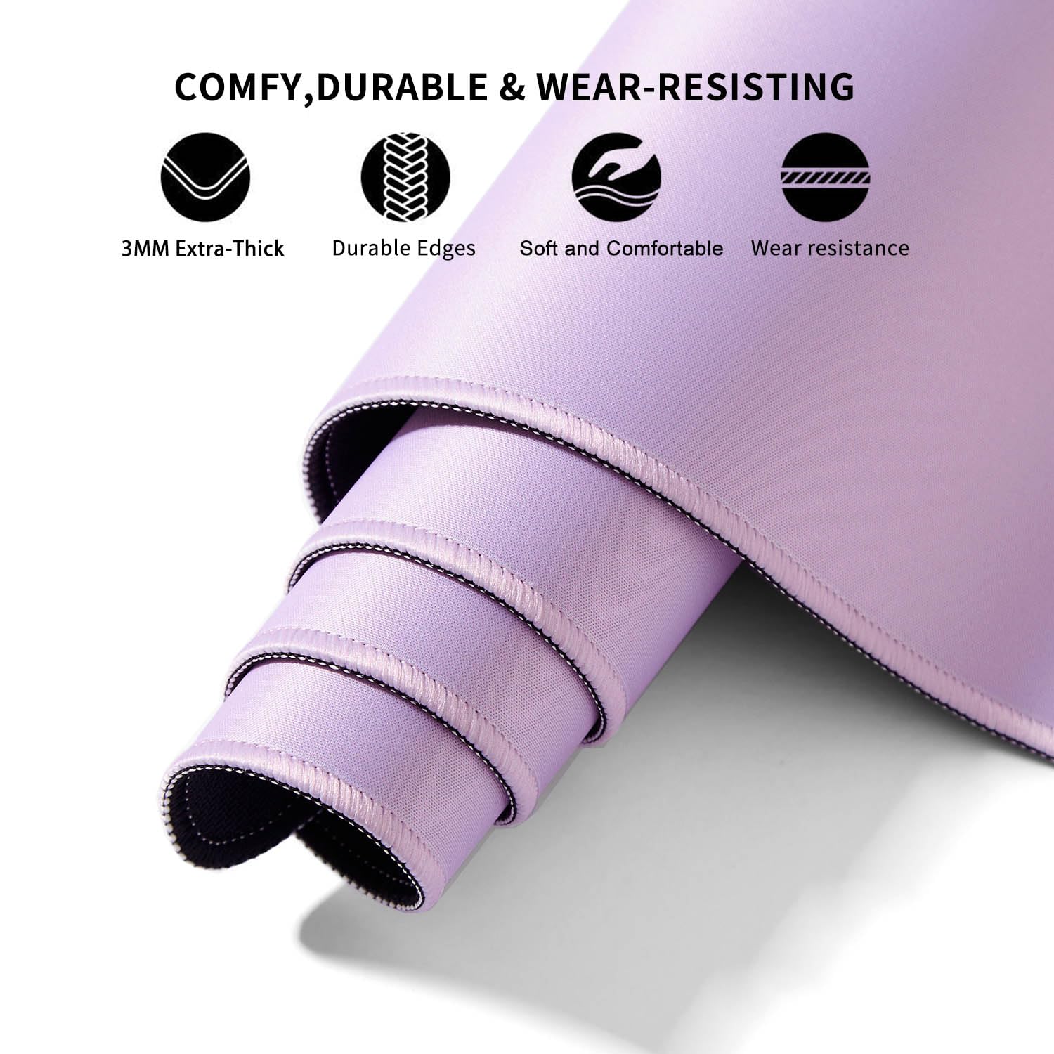 DOBAOJIA Light Pink Mouse Pad, Keyboard and Mouse Mat XXXXL 39.4” x 19.7”