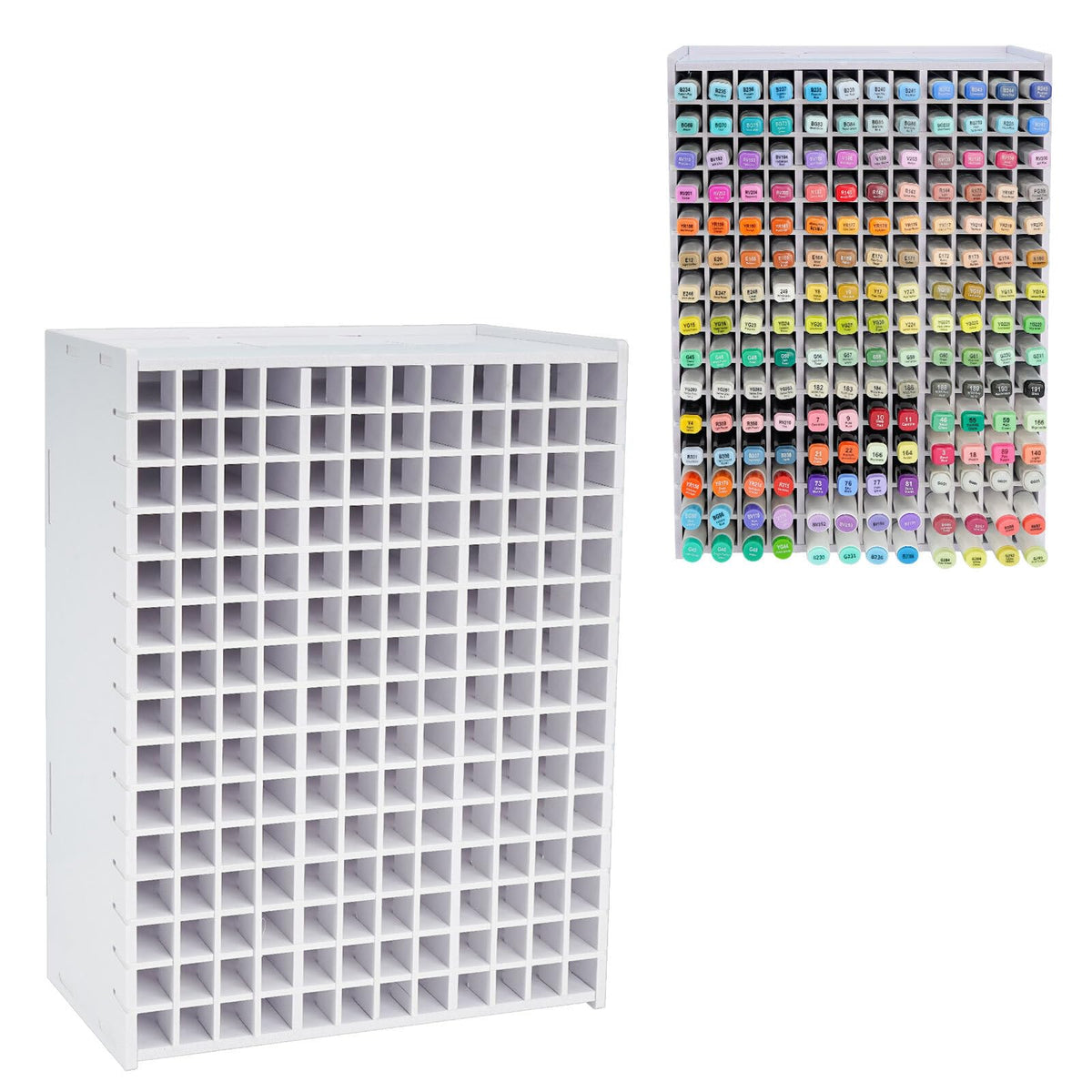 SANFURNEY Marker Organizer for 180 Markers, Desktop Storage Rack