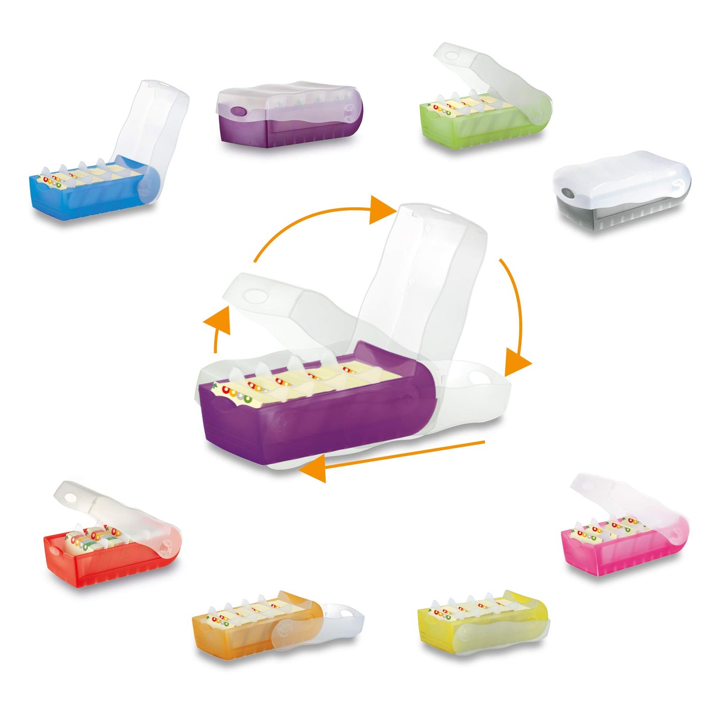 HAN 998-673, Croco Flashcard Index Box. for Learning Vocabulary in an Ingeniously Simple Way, A8