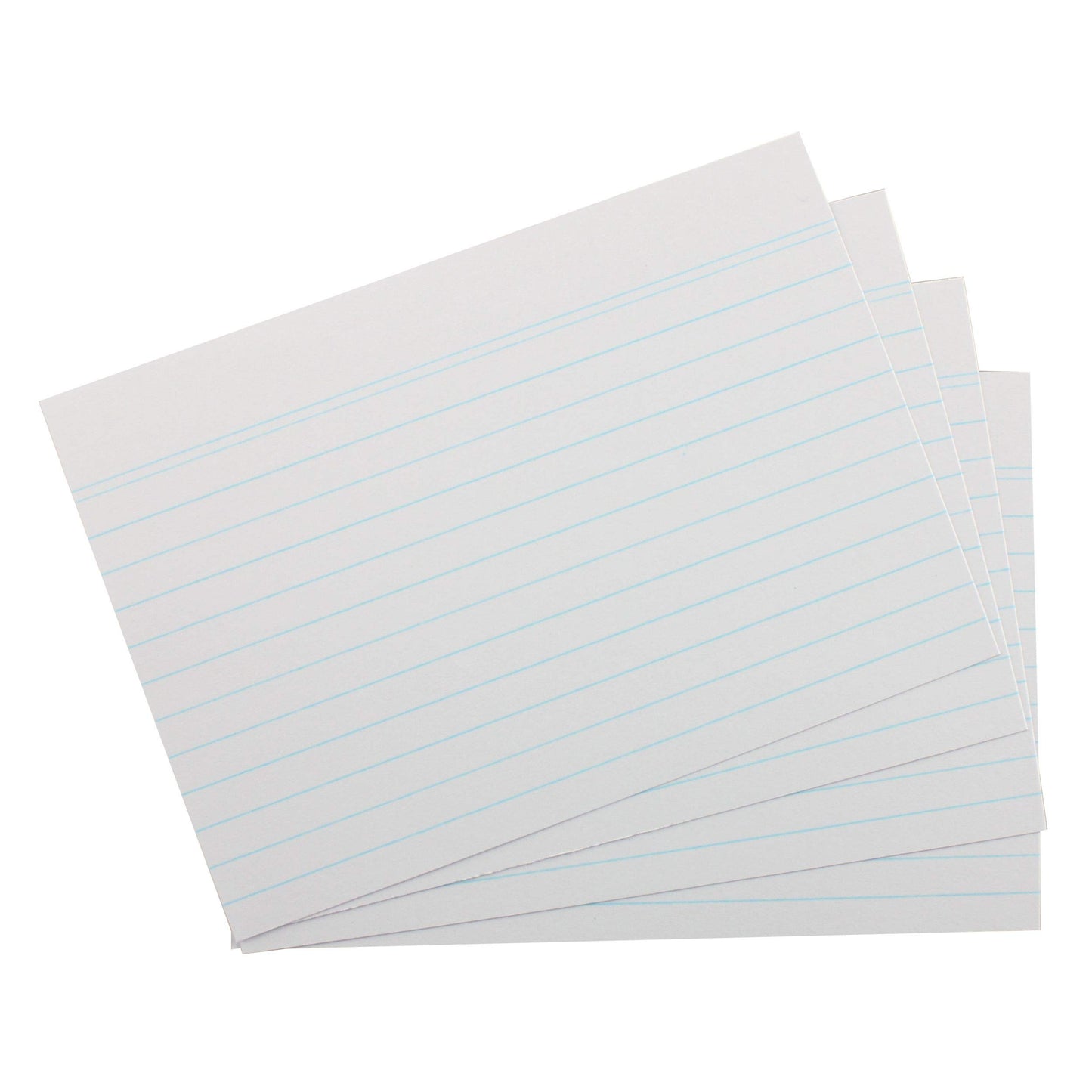 Landre 100420214 Record Cards Ruled A6 Pack of 100 – White