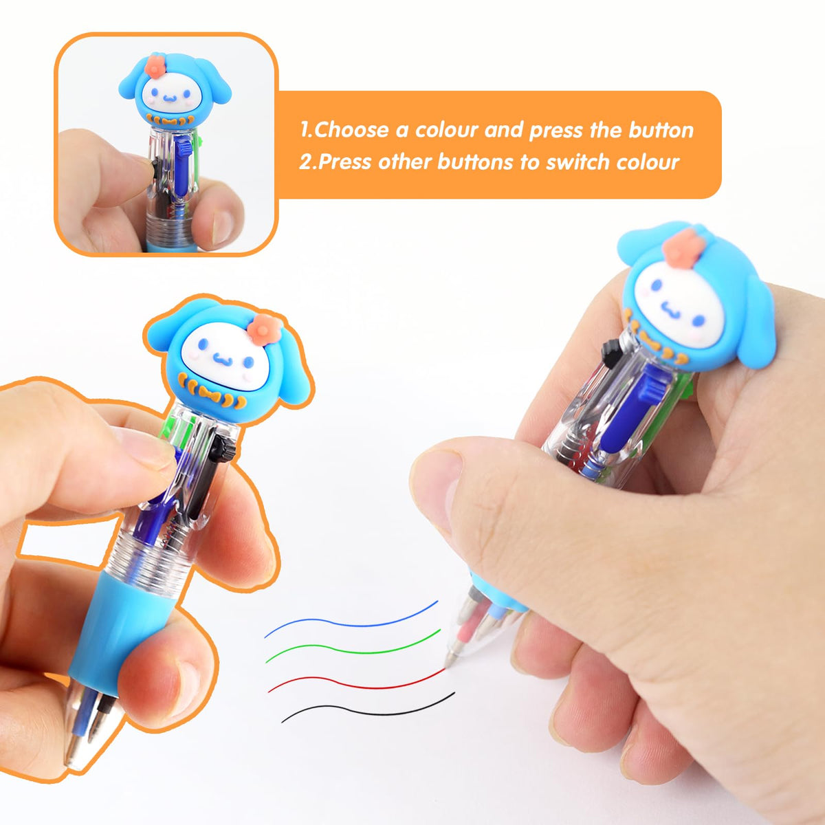 35 Pcs Mini Multicolor Pens in One 4-in-1 Fun Pens for Kids Party Favors