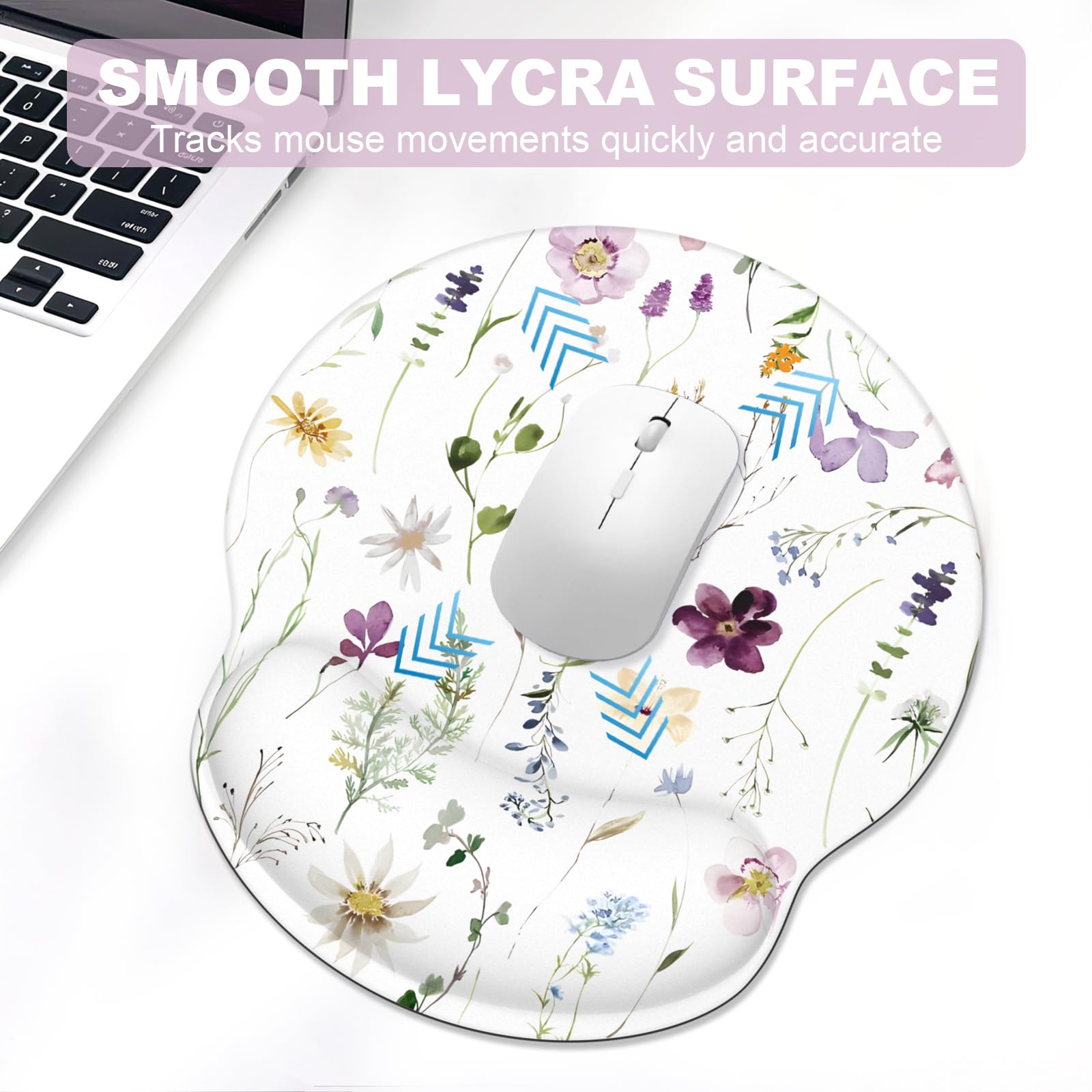 Ergonomic Mouse Pad with Wrist Rest and Keyboard Wrist Rest, Mousepad