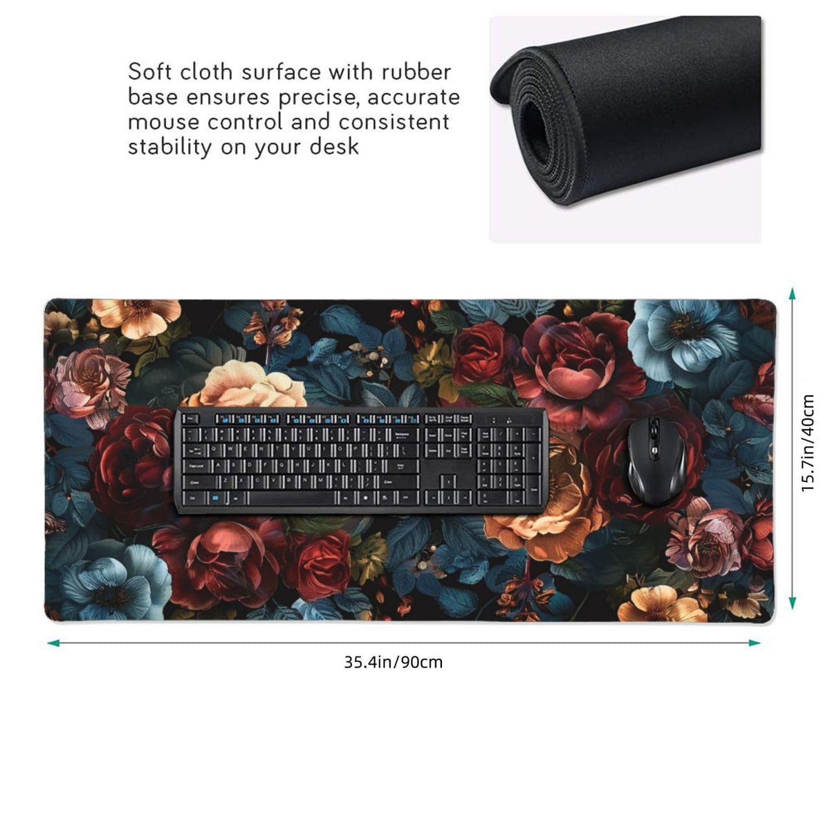 35.4 x 15.7 in, Waterproof XXL Large Mouse Pad for Desk, Extended Keyboard Mouse Mat for Computer