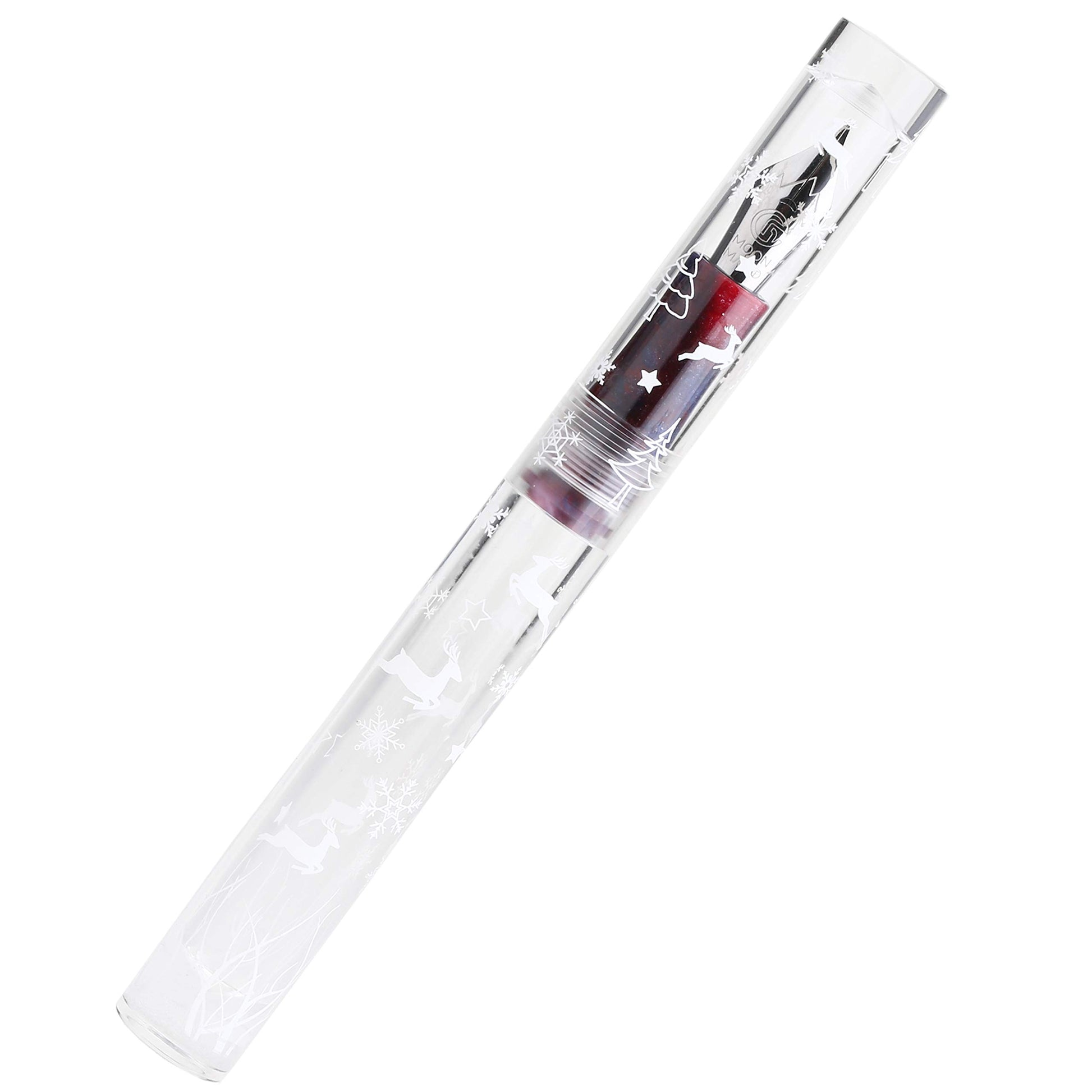 erofa Snowflake Christmas Version C1 Eye Dropper Filling Fountain Pen Fully Transparent