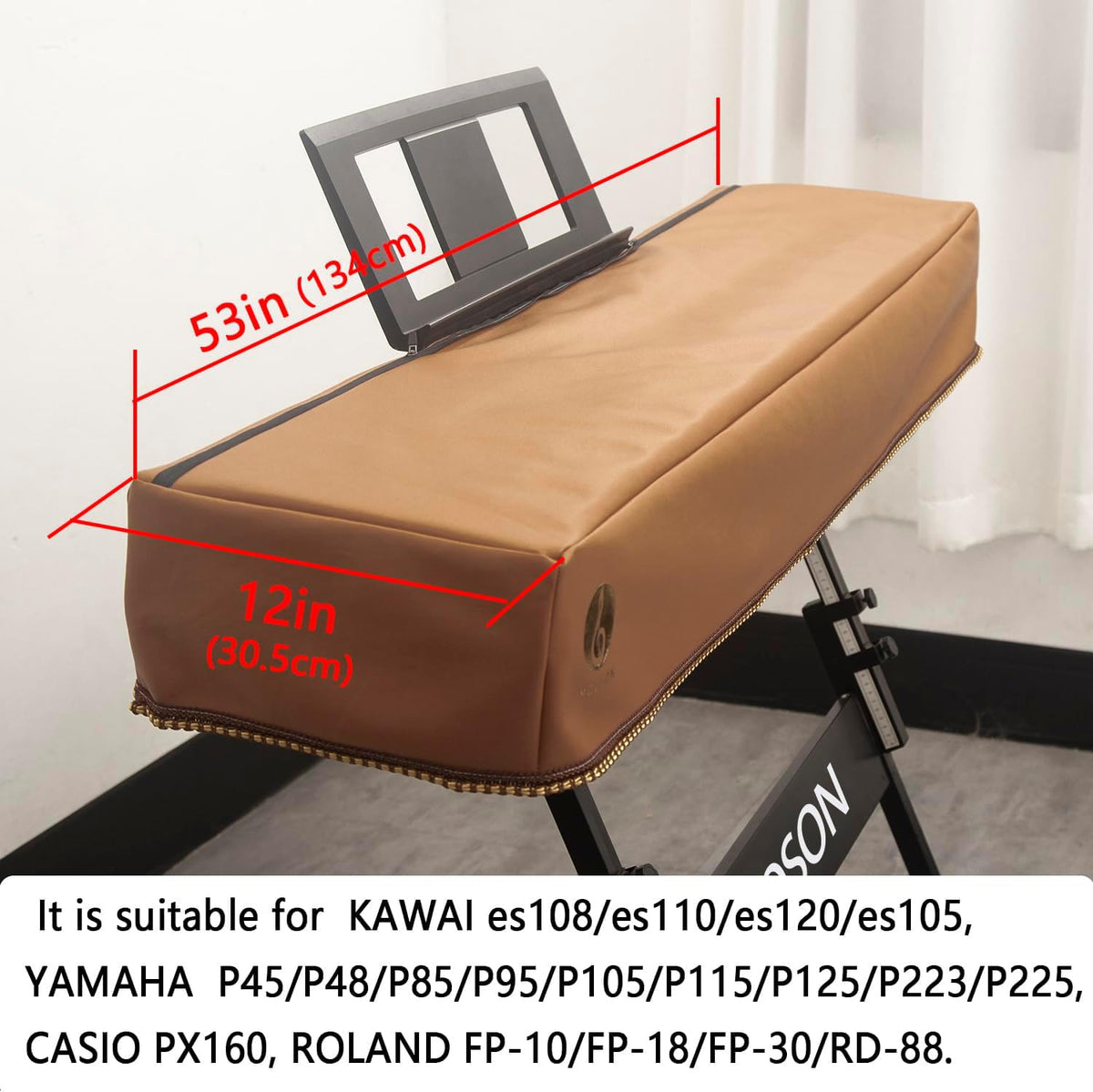 Mooson Keyboard Piano Cover Digital Piano Dust Covers Luxury Soft and Premium Surface Thickening