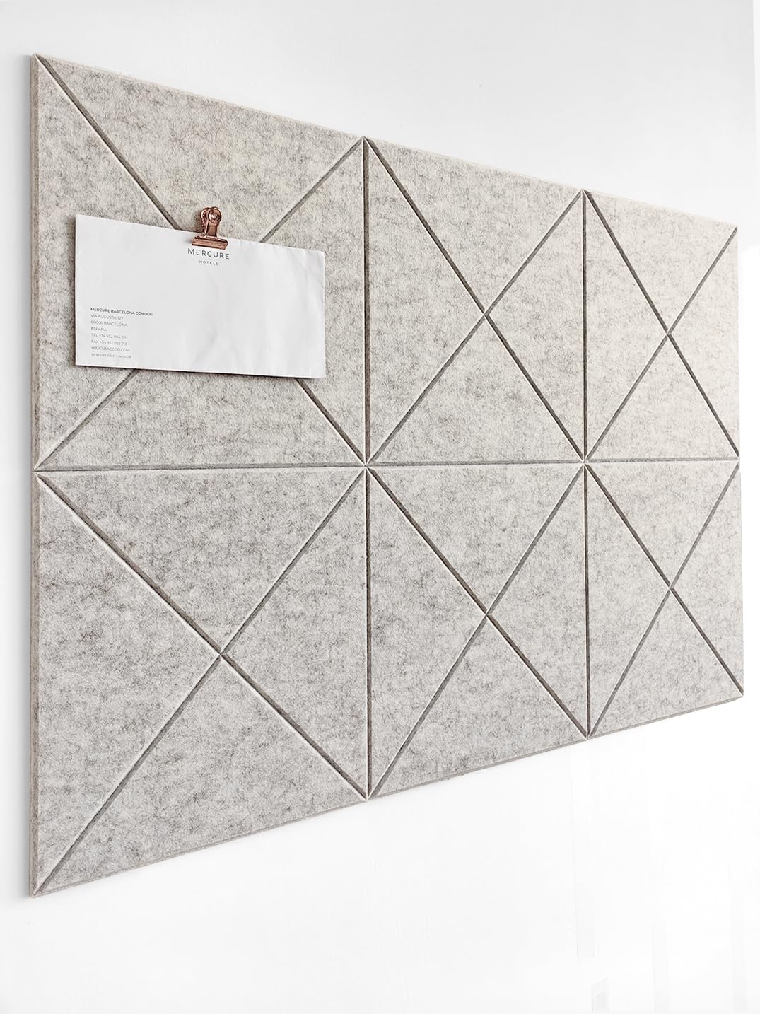 DECORITA Cork Board 24 x36 Alternative - 6 Pack Felt Wall Tiles with Safe Removable Adhesive Tabs