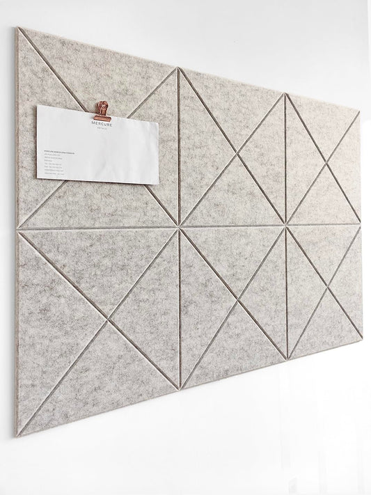 DECORITA Cork Board 24 x36 Alternative - 6 Pack Felt Wall Tiles with Safe Removable Adhesive Tabs
