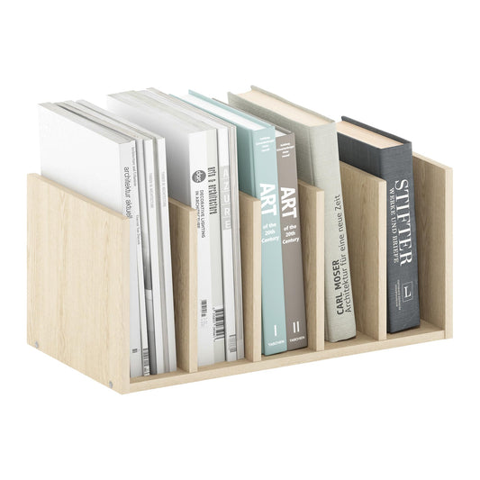 Furinno HERMITE Desk File Folder Organizers, 5-Space Vertical Desktop Office Organization Racks
