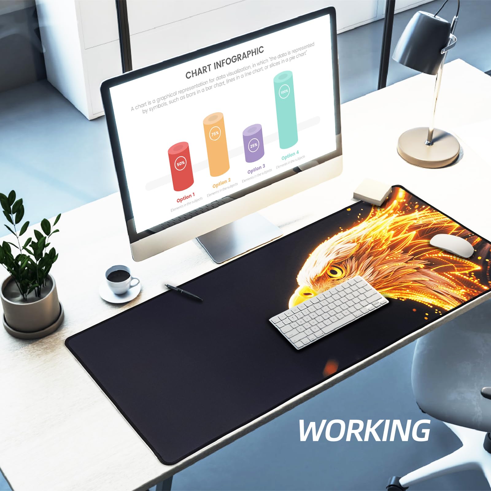 Cmhoo XXL Gaming Mouse Pad 35.4x15.7 Professional Large Mouse Pad & Computer Game Mouse Mat-90x40