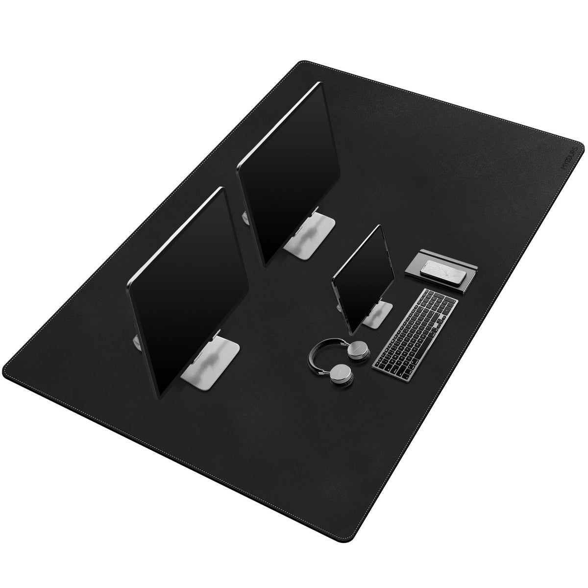 Mydours 55"x28" Extra Large Desk Mat - Full Desk Blotter Pad, (Black)