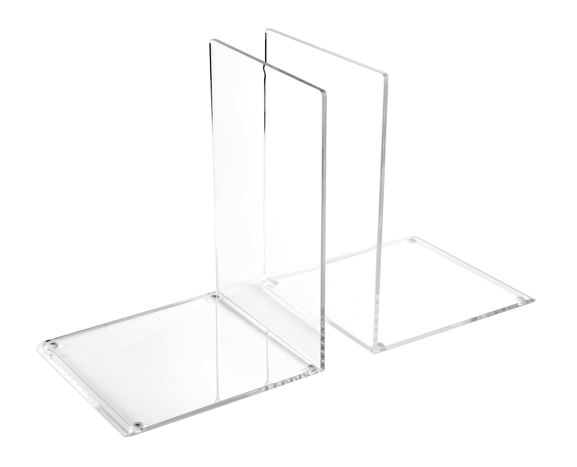 Osco Large Acrylic Bookend - Clear (Pack of 2),ABE-3