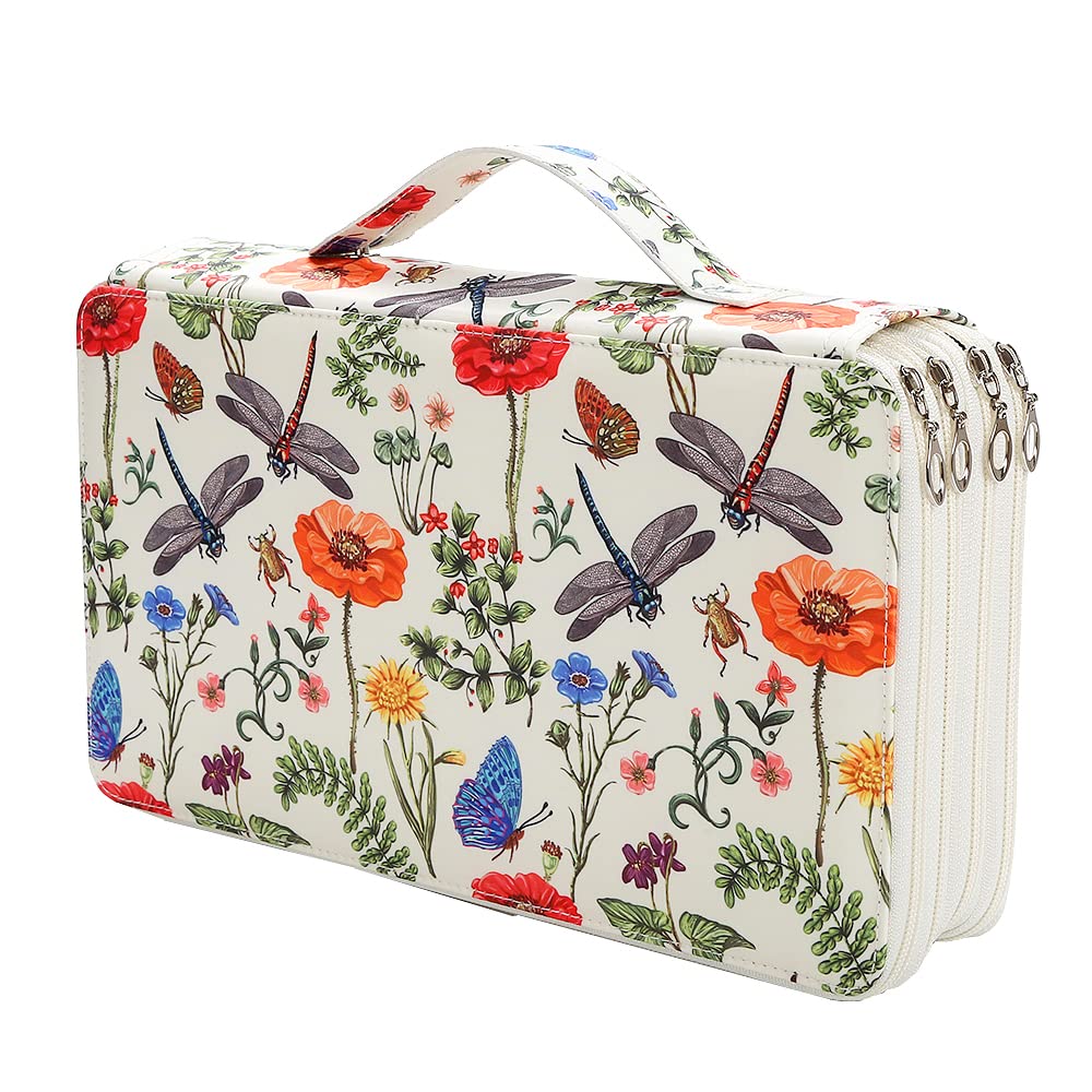 Lbxgap 300 Slots Colored Pencil Case Organizer, 4 Layer Bag