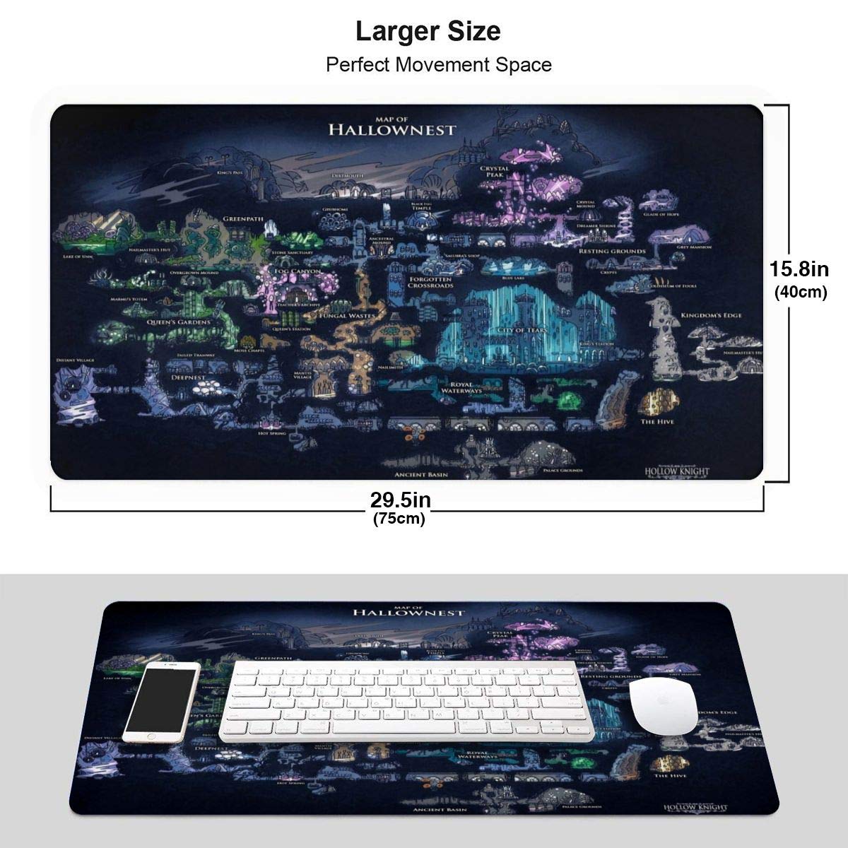 hununtk Mouse Pad Large Gaming Mouse Pad Mat Extended Size Mousepad for Computer Desktop PC Laptop