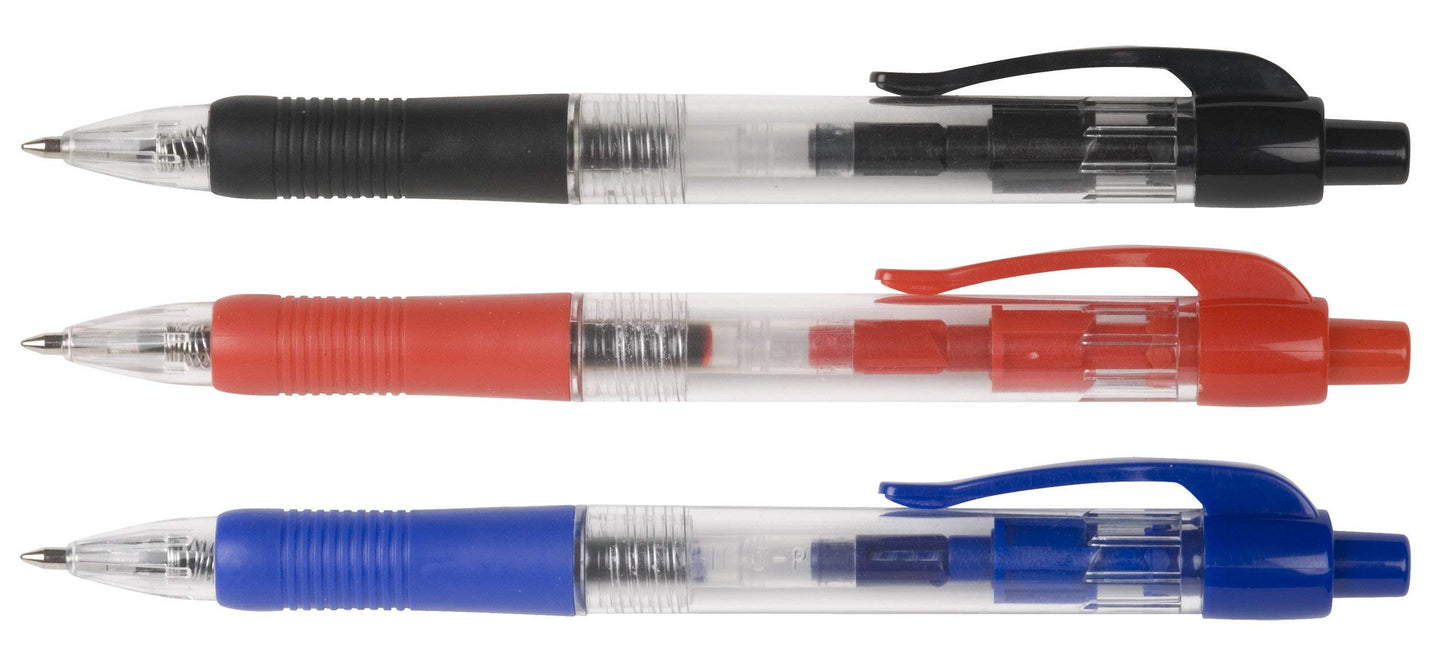 Q-Connect Retractable Ballpoint Pen Medium Blue (Pack of 10) KF00268