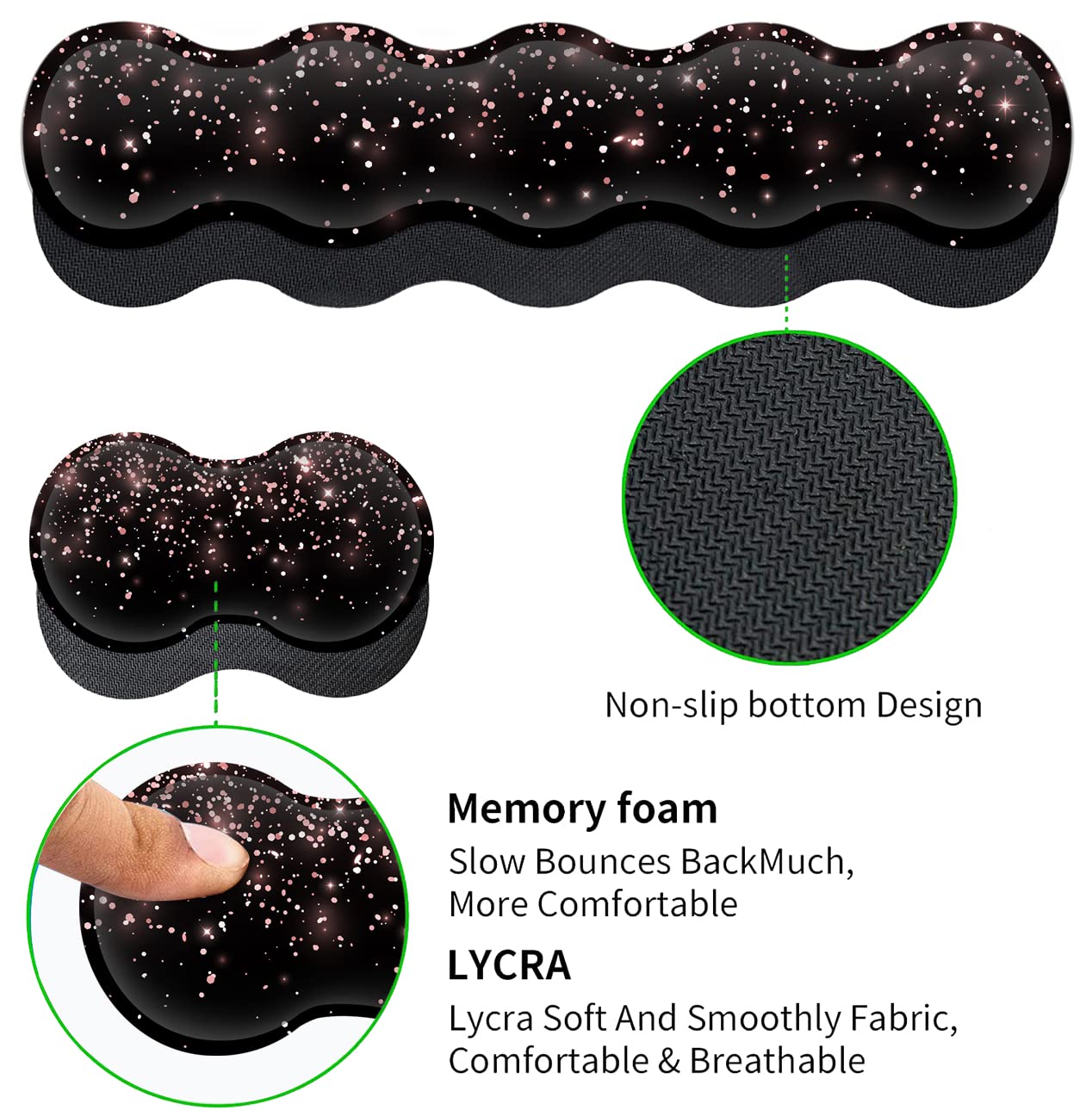 Large Gaming Mouse Pad (31.5x11.8 in) Rubber Base XXL Mousepad with Stitched Edges, Ergonomic