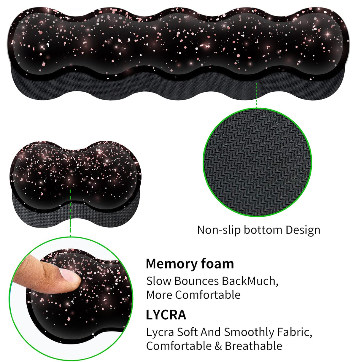 Large Gaming Mouse Pad (31.5x11.8 in) Rubber Base XXL Mousepad with Stitched Edges, Ergonomic