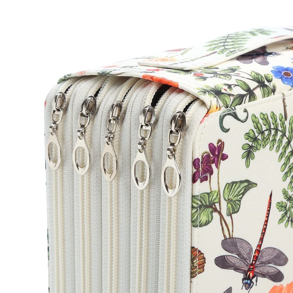 Lbxgap 250 Slots Colored Pencil Case Organizer, 5 Layer Bag