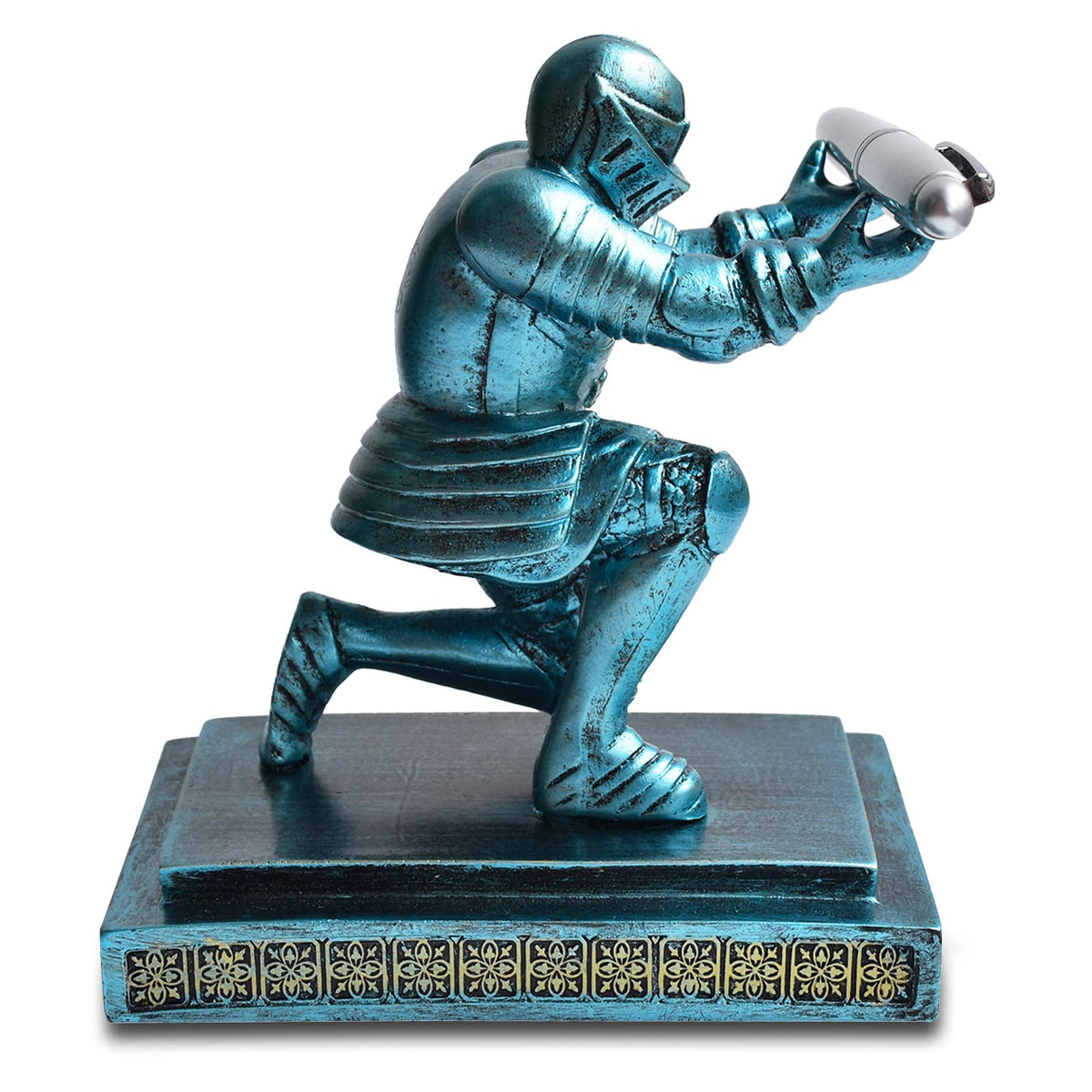 Miyolo Knight Pen Holder Kneeling Soldier Pencil Stand Desk Organizers Accessories Fancy Cool