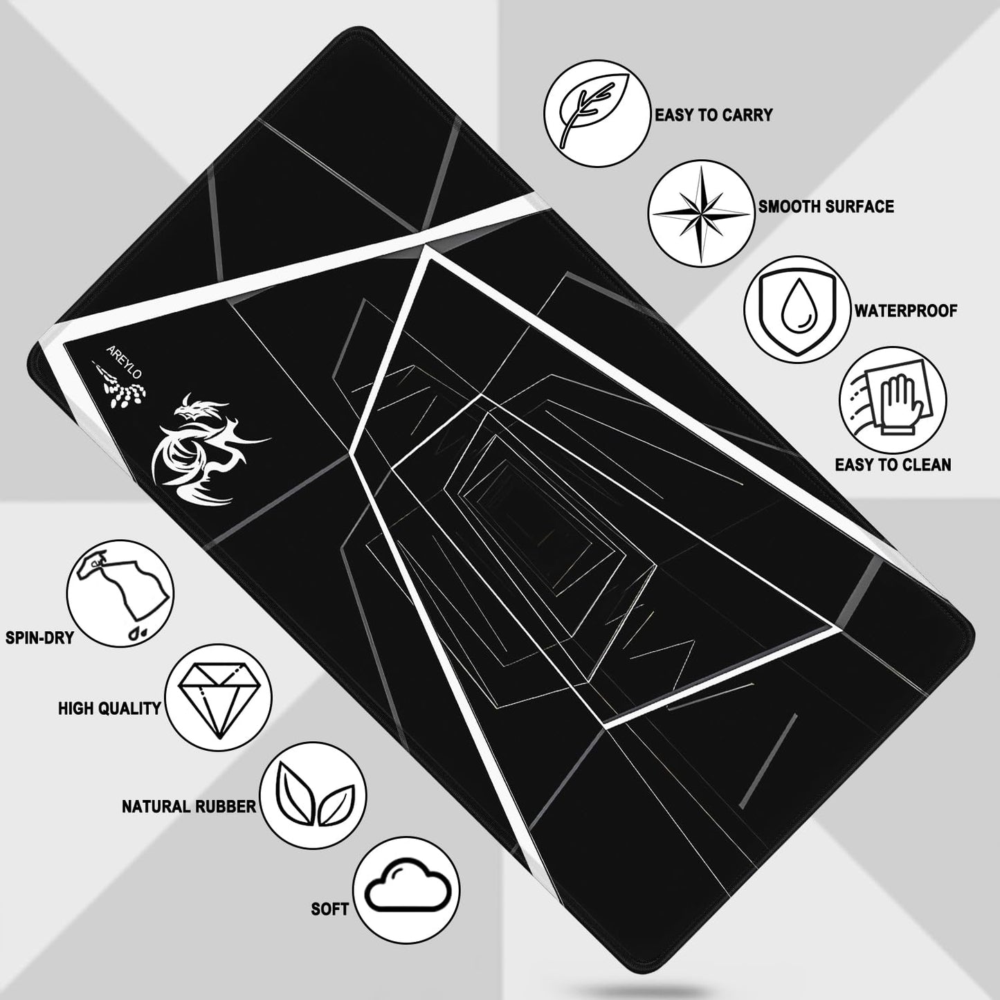 Mouse Pad Large, Waterproof Extra Large Gaming Mousepad with Stitched Edges, 31.5" x 15.7" Non-Slip