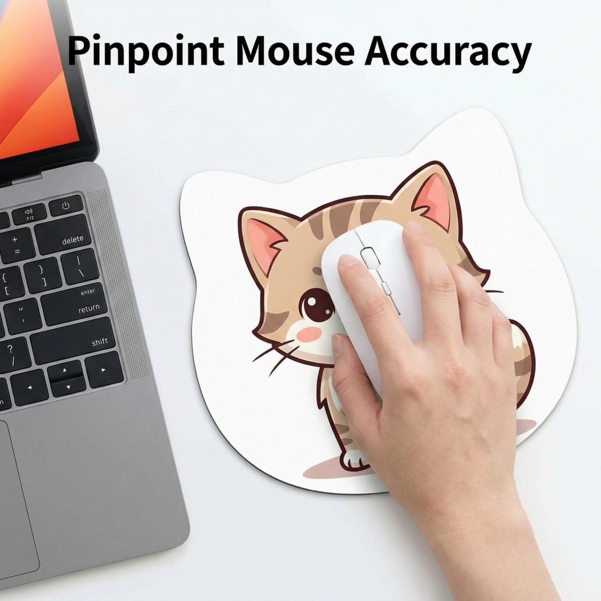 Nsipan Custom Pet Mouse Pad Personalized Mouse Pad with Dog Cat Face Photo Customized Non-Slip Desk