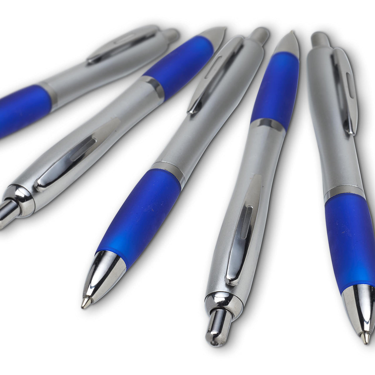 Personalized Ballpoint Pens with Rubber Grip and Black Ink, Pack of 10 by DISCOUNT PROMOS